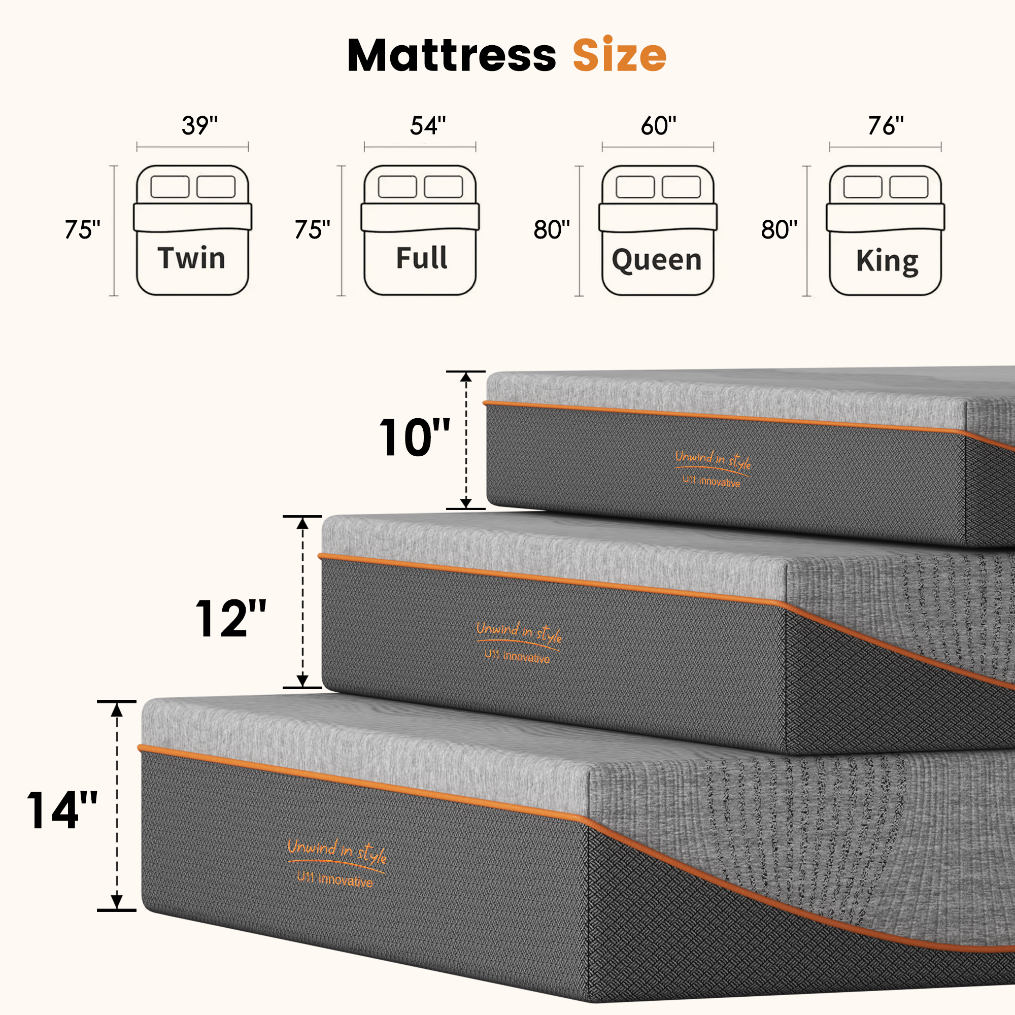 King Size Mattress β 12 Inch Memory Foam Mattress β photo 7