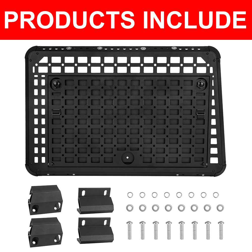 Rear Window Storage MOLLE Panel Flank Kit With Fold Down Stable Worktable for MOLLE Accessories, Tactical Storage Panel Fits Jeep Wrangler JL 4 Doors 2018–2026, Driver Side (Left) — foto 4