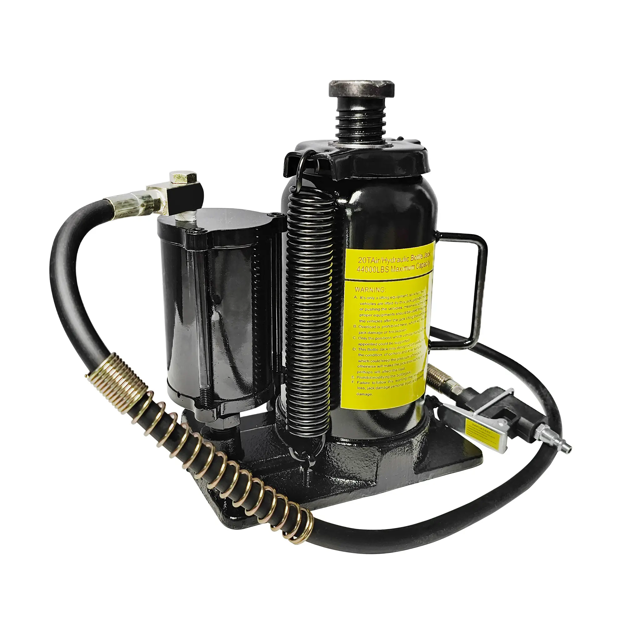 Air Hydraulic Bottle Jack, 20 Ton 40000