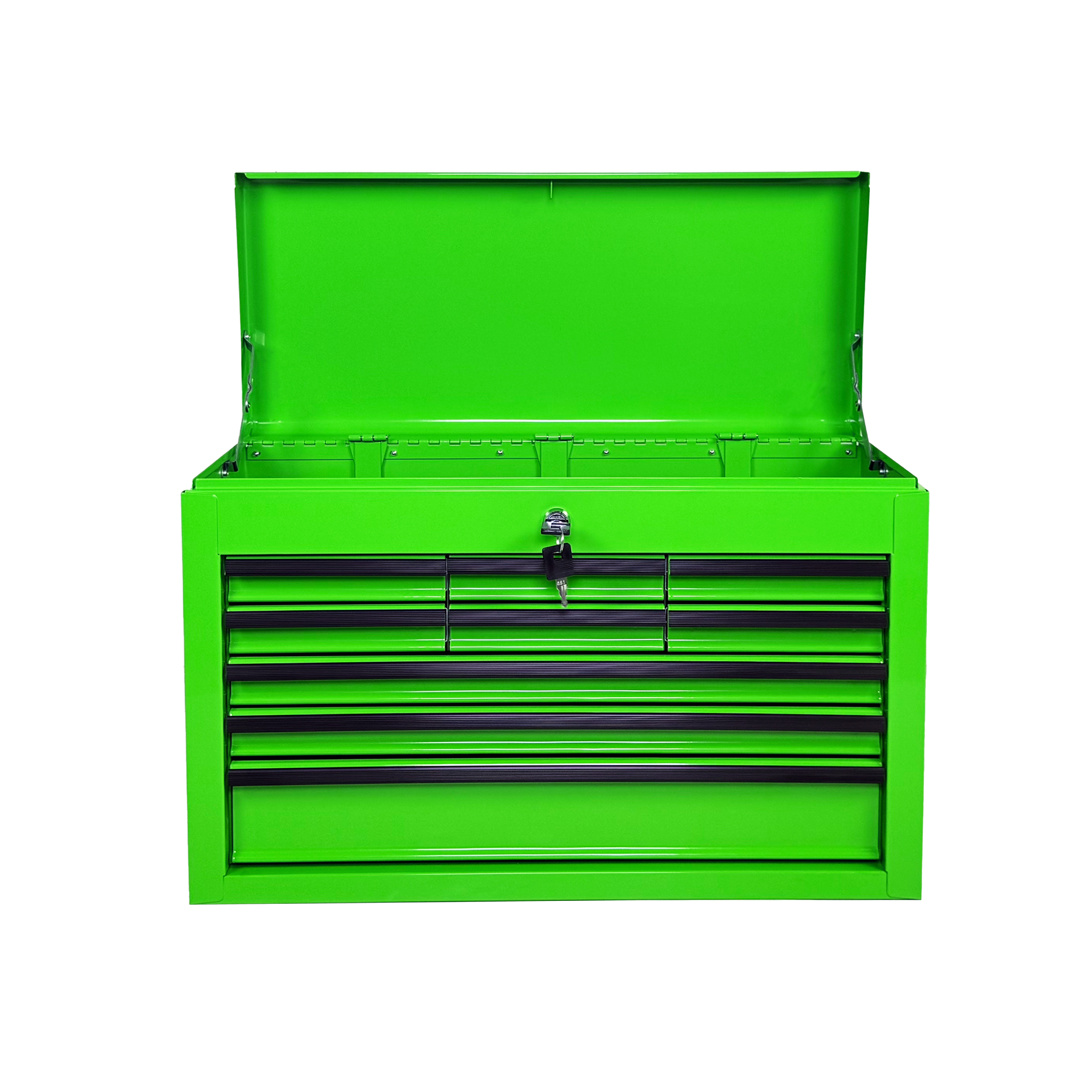 Heavy Duty Metal Tool Box, 24-inch, Portable Metal Tool Box with 9 Drawers, Small Tool Chest with EVA Liners, Ball Bearing Slide Drawers Locking & Powder Coated Finish, Multi-Function Tool Organizer — foto 2