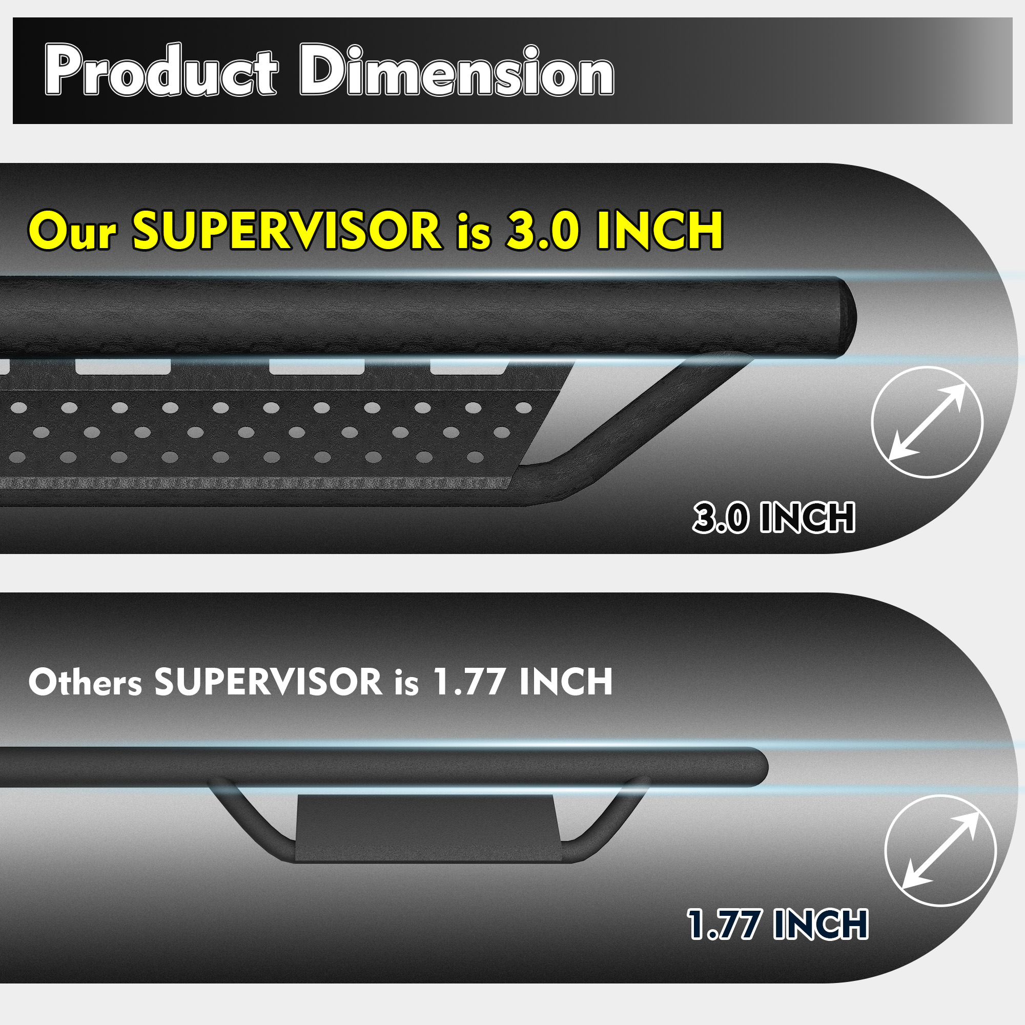 Running Boards Side Steps For 2024 2026 Toyota Tacoma Double Cab Drop Nerf Bars — foto 3