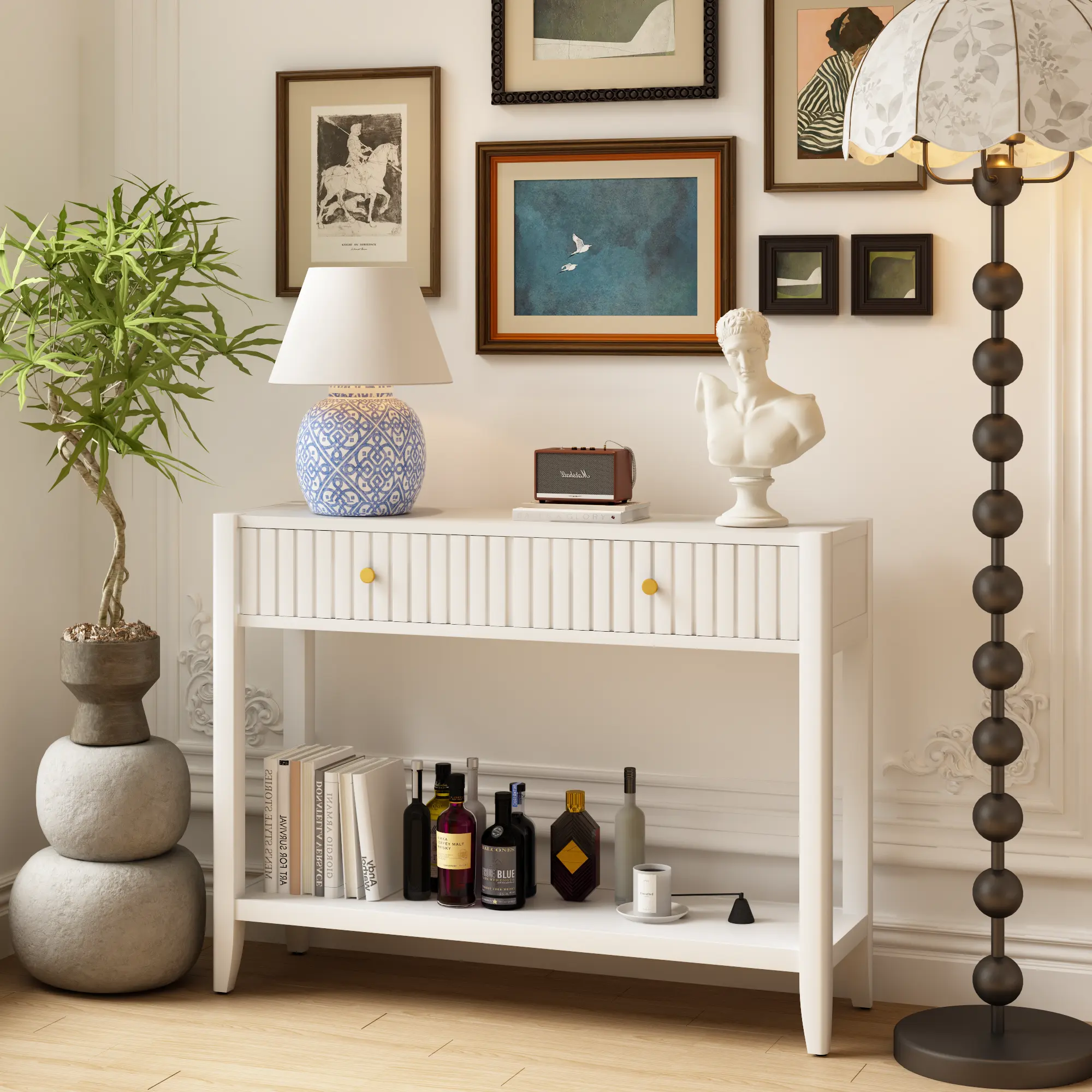 29.53" Tall Console Table
