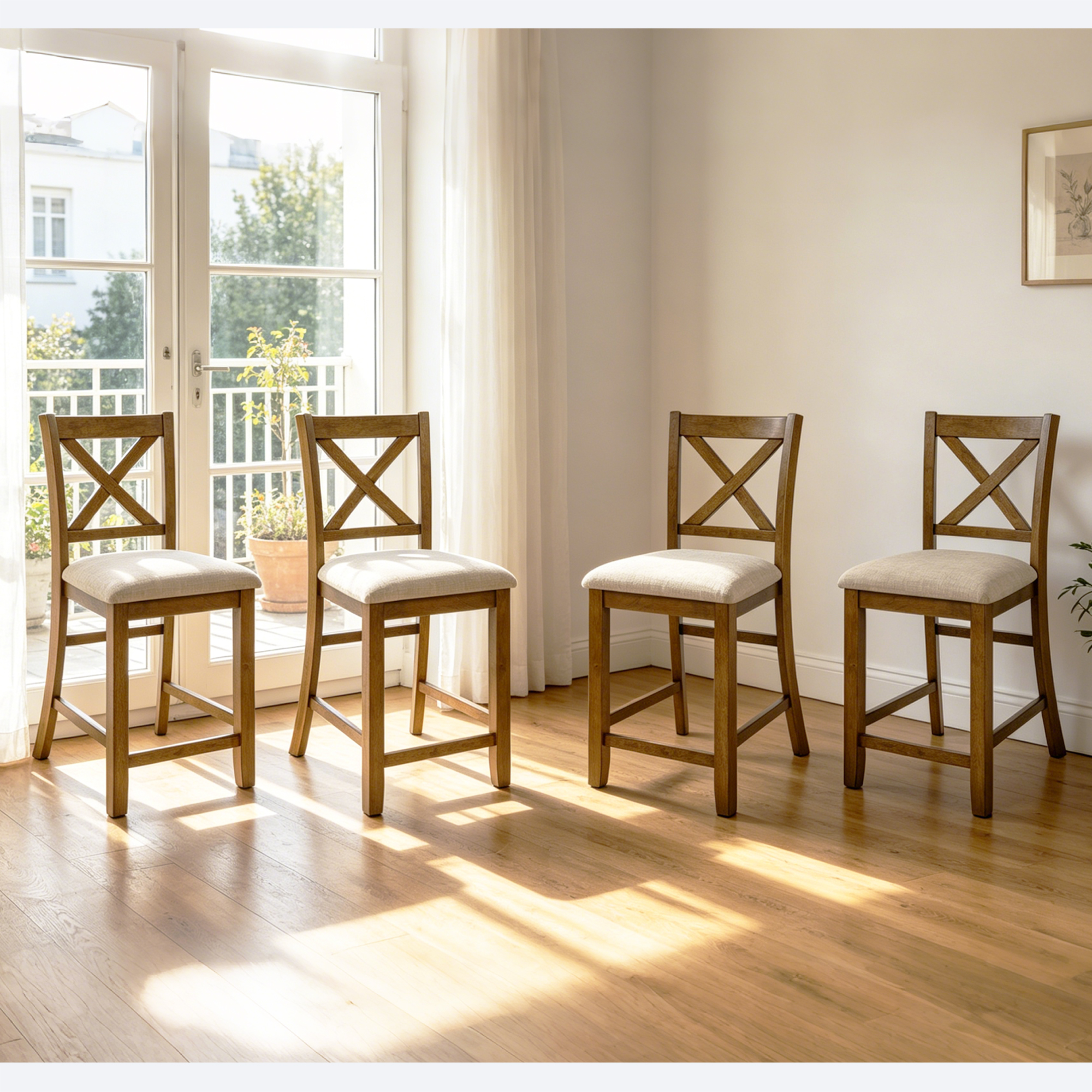 Wooden Counter Height Dining Chairs, picture 5 of 5
