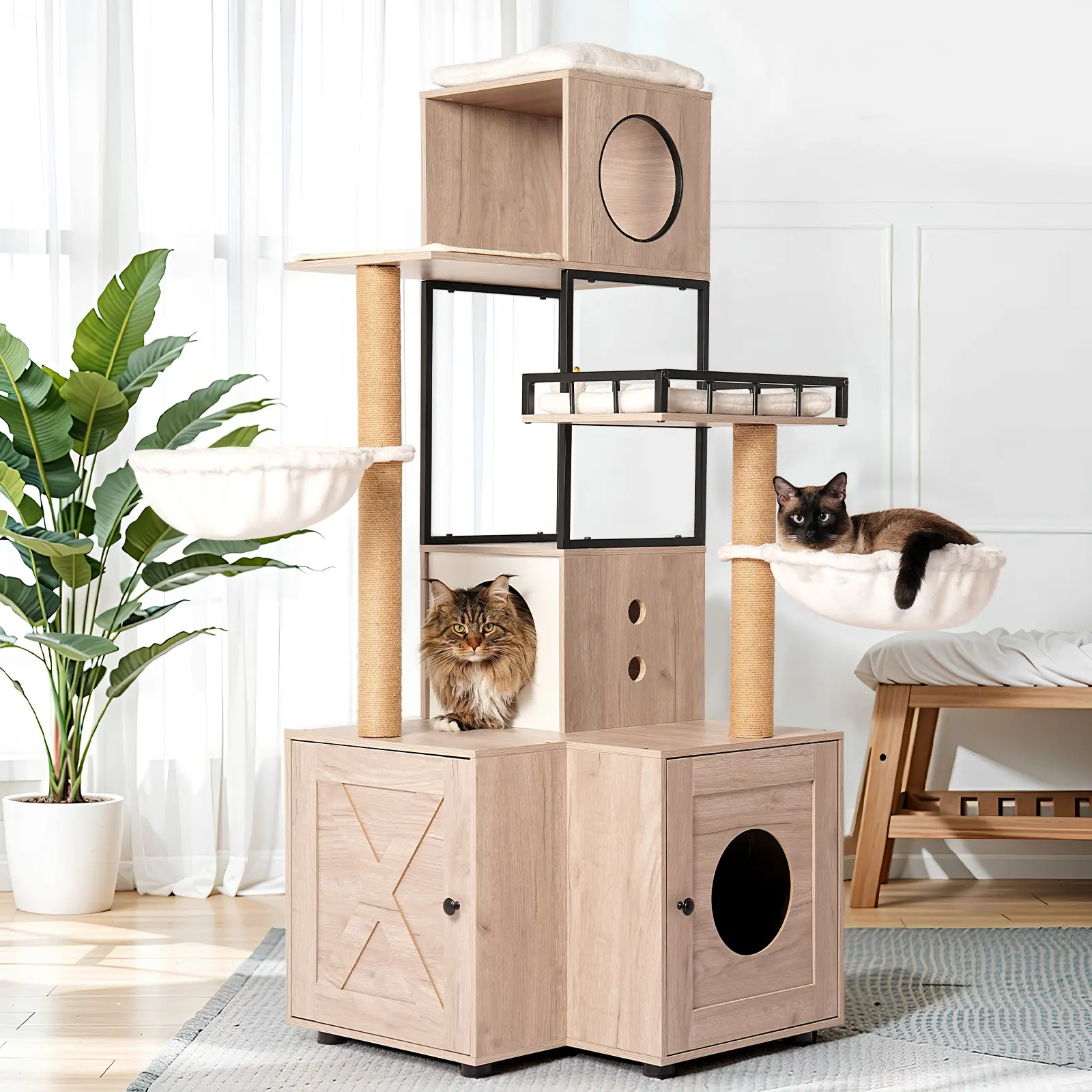 63" Multi-Functional Cat Tree