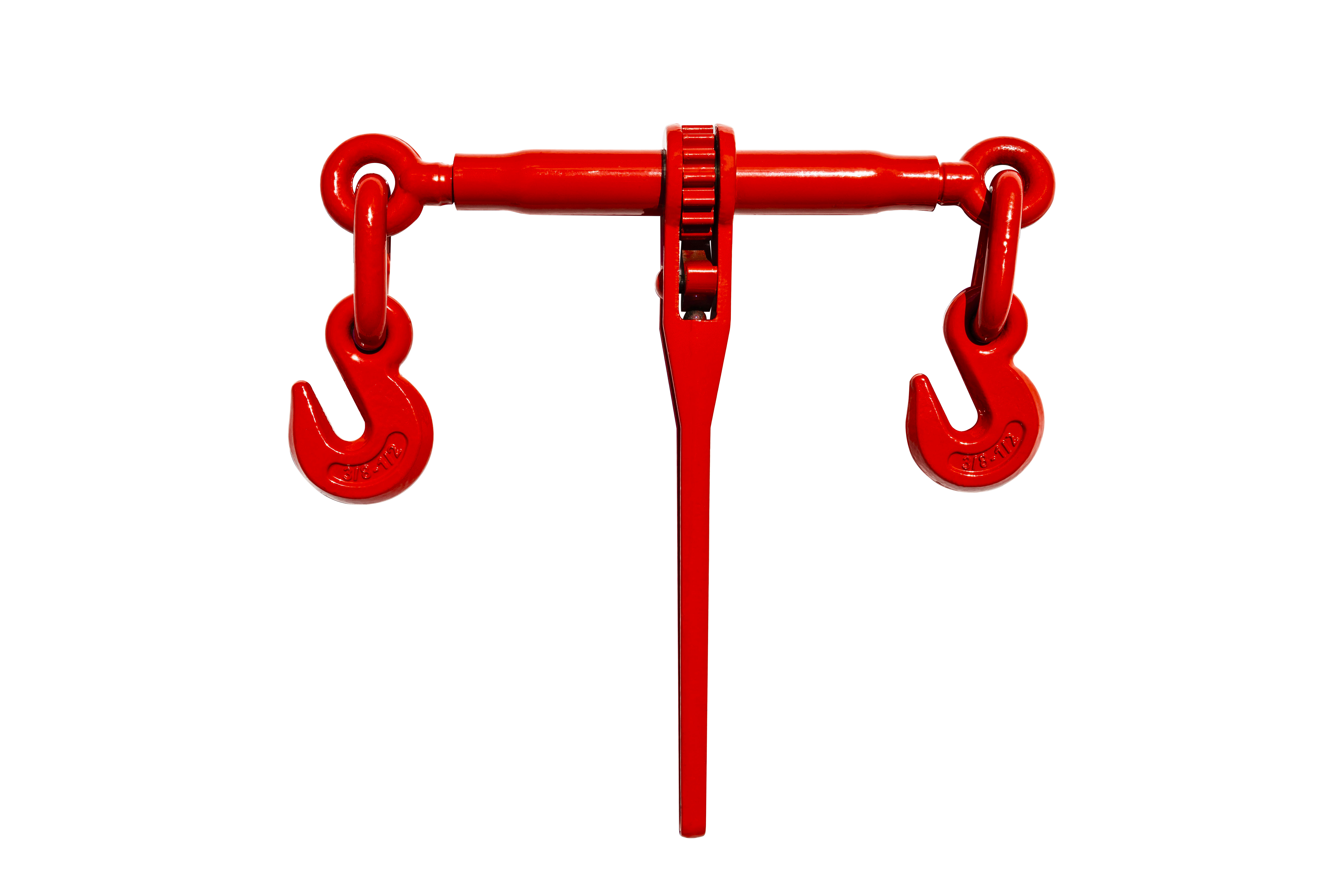 Ratchet tensioner with chain, cargo securing device - 3/8" G80 Tow Chain Bridle with Hooks, 14FT Heavy Duty Alloy Steel Recovery Chain Sling — foto 14
