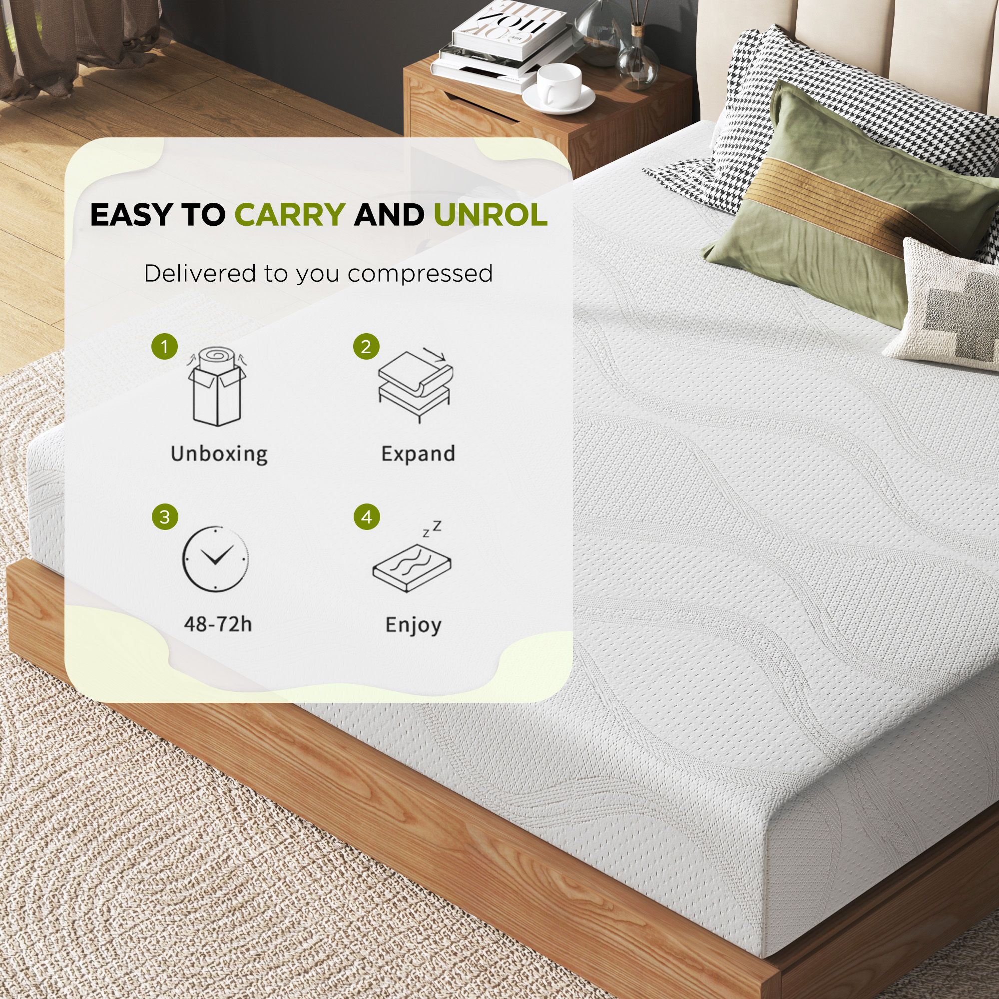 Twin Size Memory Foam Mattress — photo 8