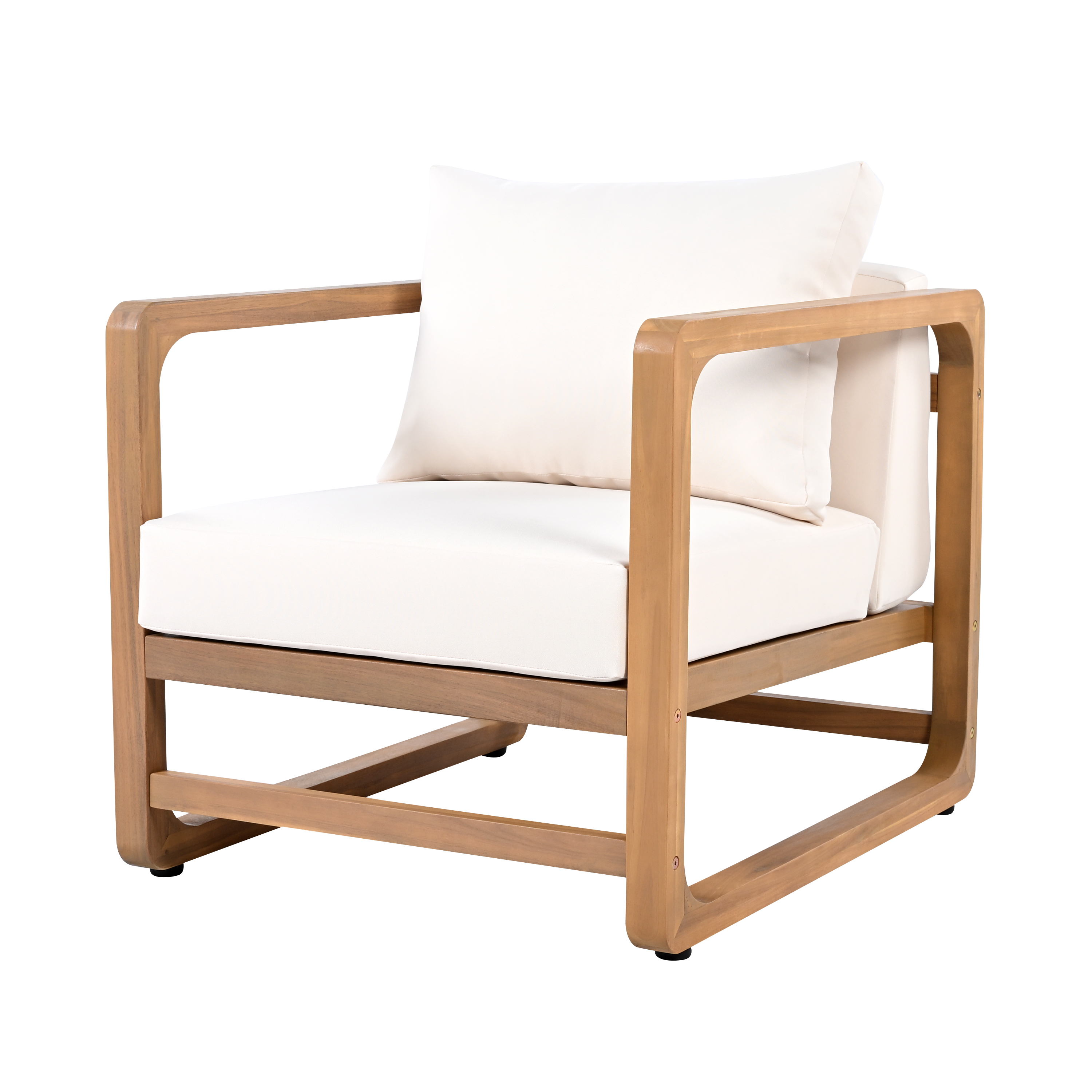 Acacia Wood Outdoor Lounge Chair, picture 2 of 4
