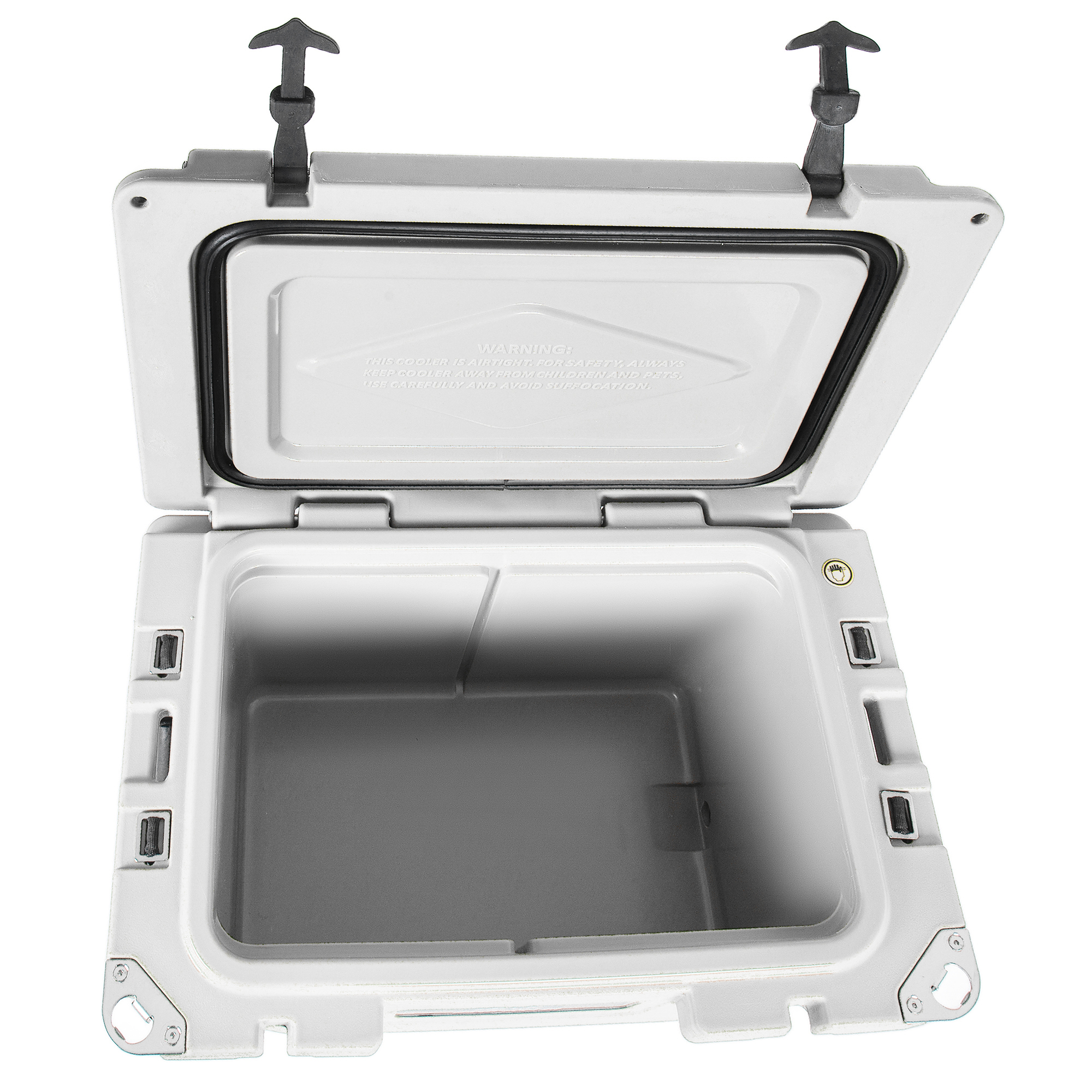 50 Quart White Cooler, Ultra-Light Insulated Ice Chest – Heavy-Duty Hard Shell Cooler with 6-Day Ice Retention for Camping, Tailgating, Job Site & Outdoor Adventures — foto 8