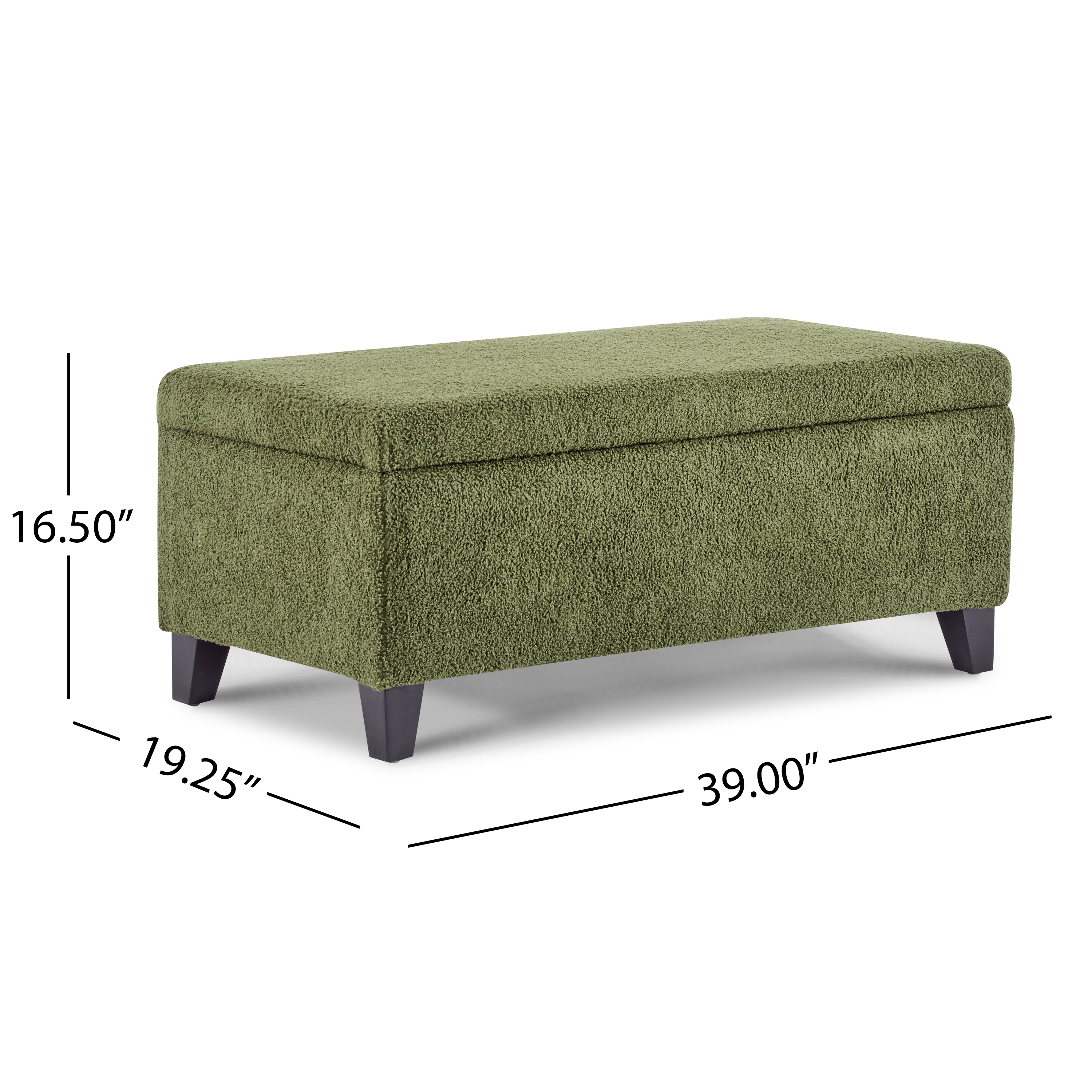 Boucle Storage Ottoman, picture 4 of 5