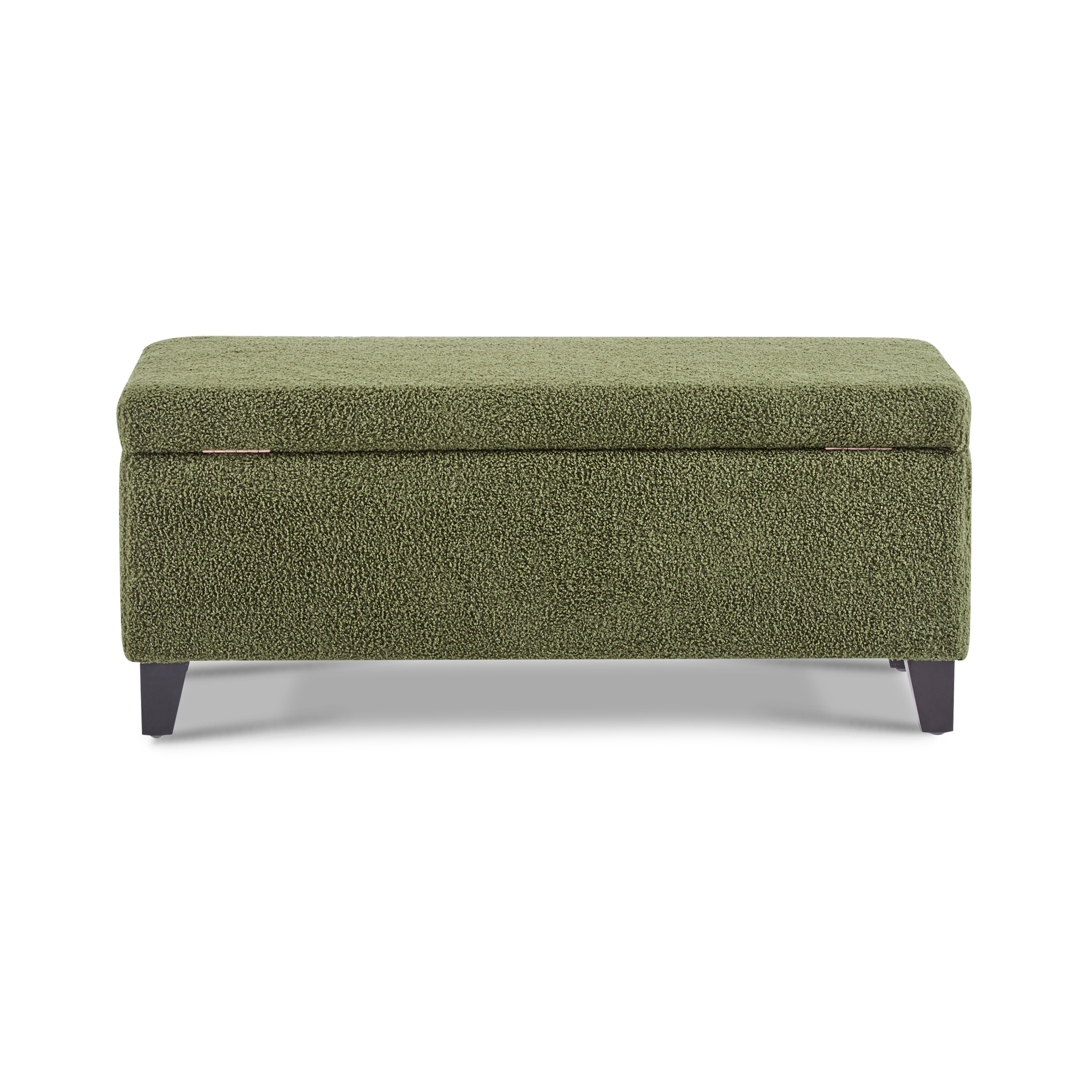 Boucle Storage Ottoman, picture 2 of 5