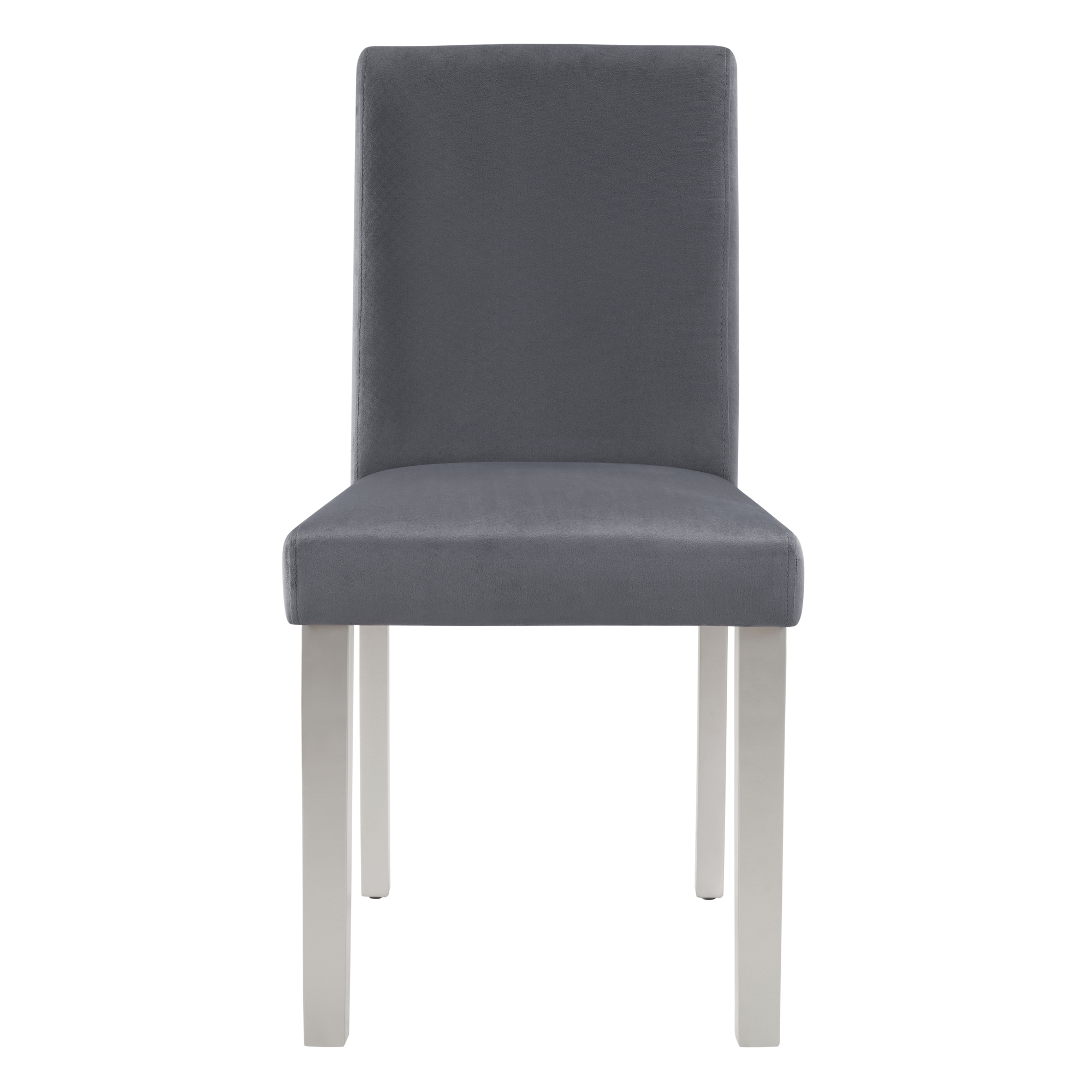 Dining Chairs set for 4,Kitchen Chair with Padded Seat, Side Chair for Dining Room, Silver grey 3