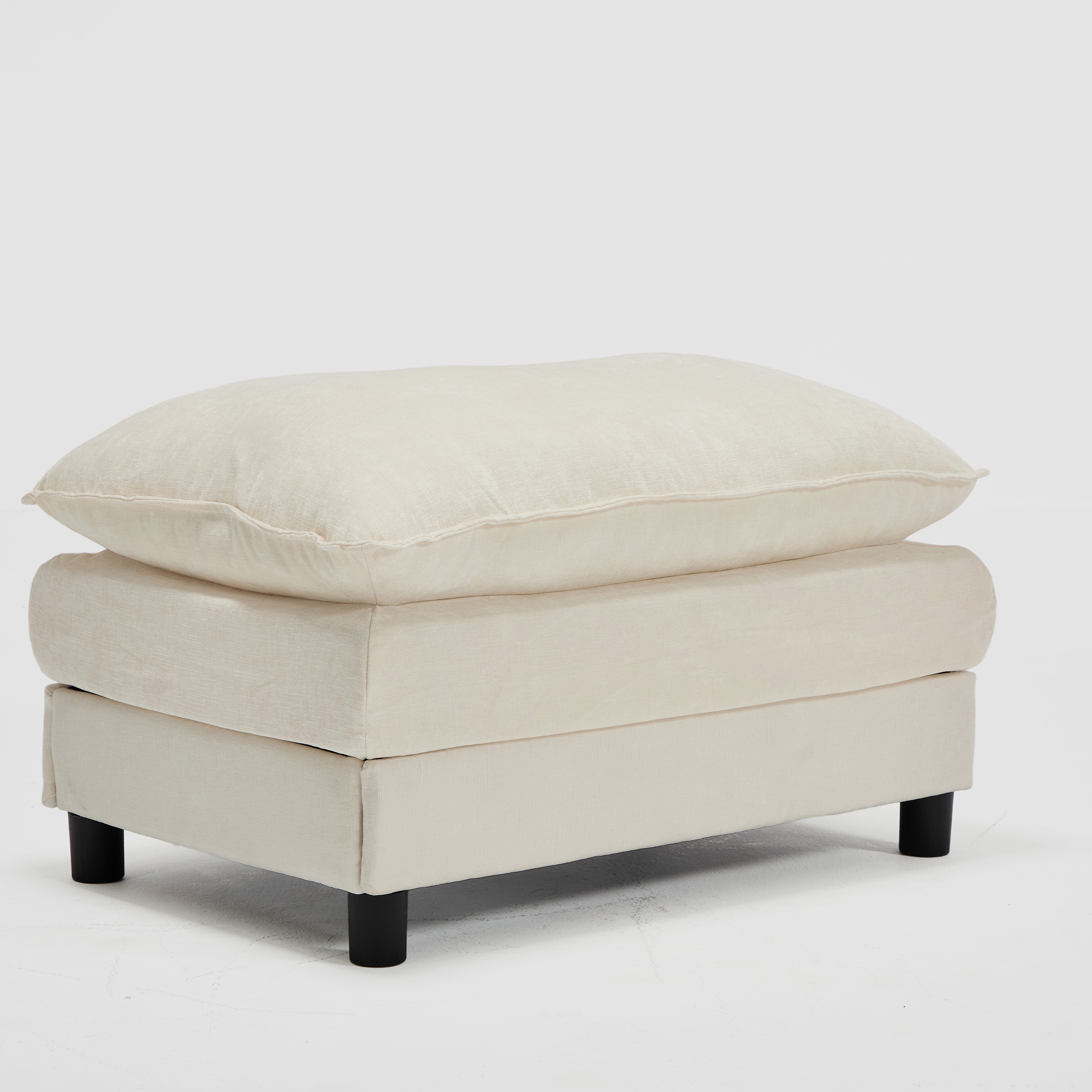 Chenille Accent Chair with Ottoman