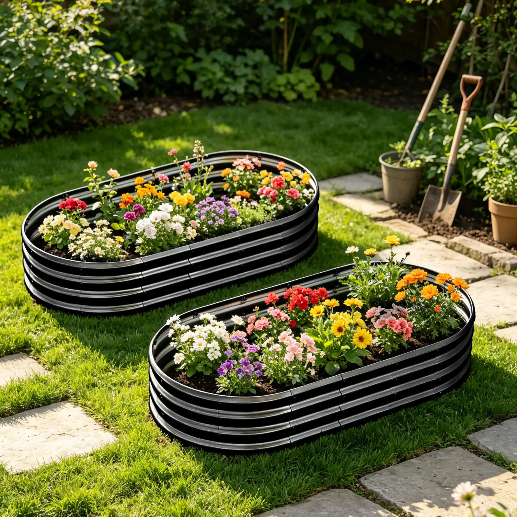 Galvanized Raised Garden Bed 6x3x1ft - Heavy