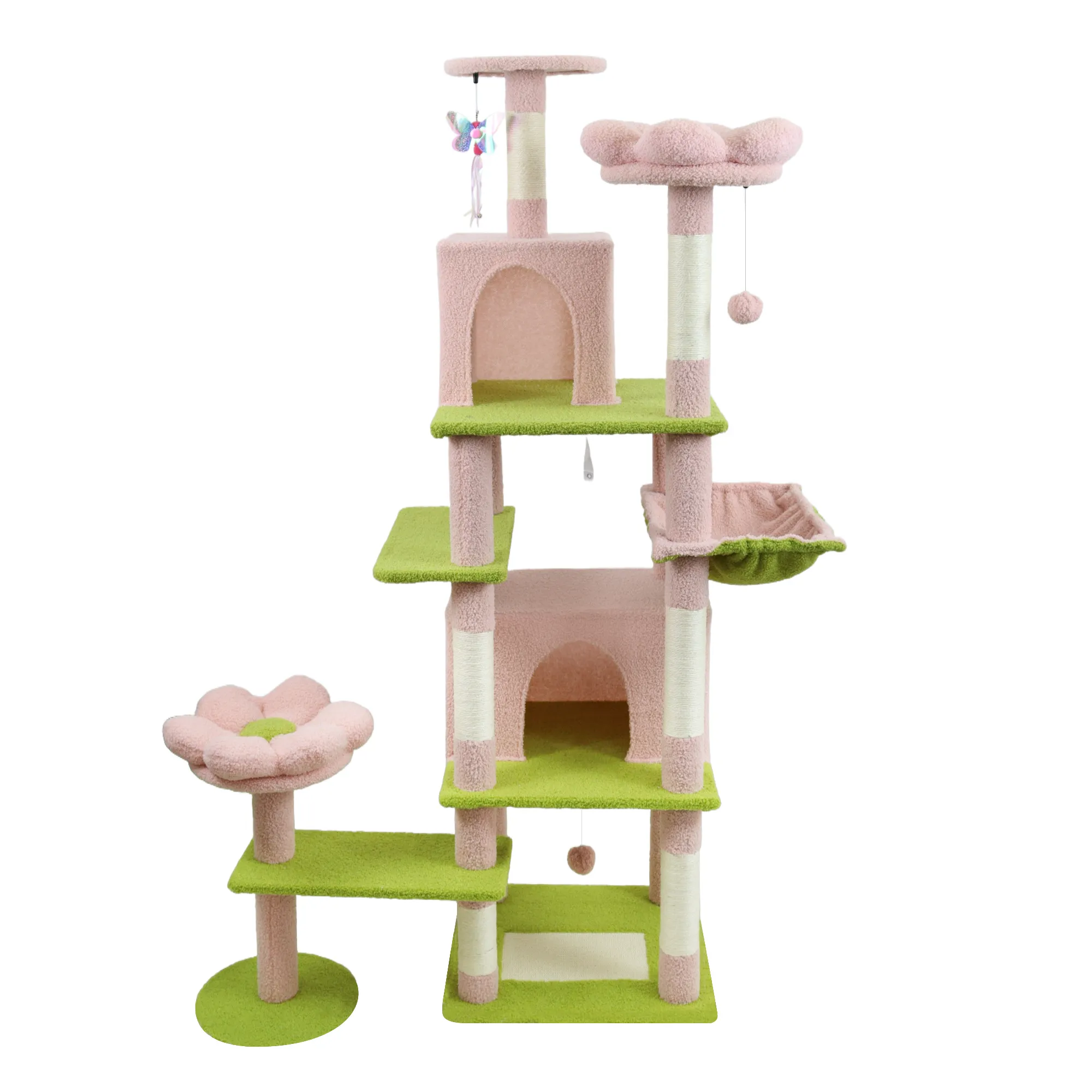 71 inch flower cat tree