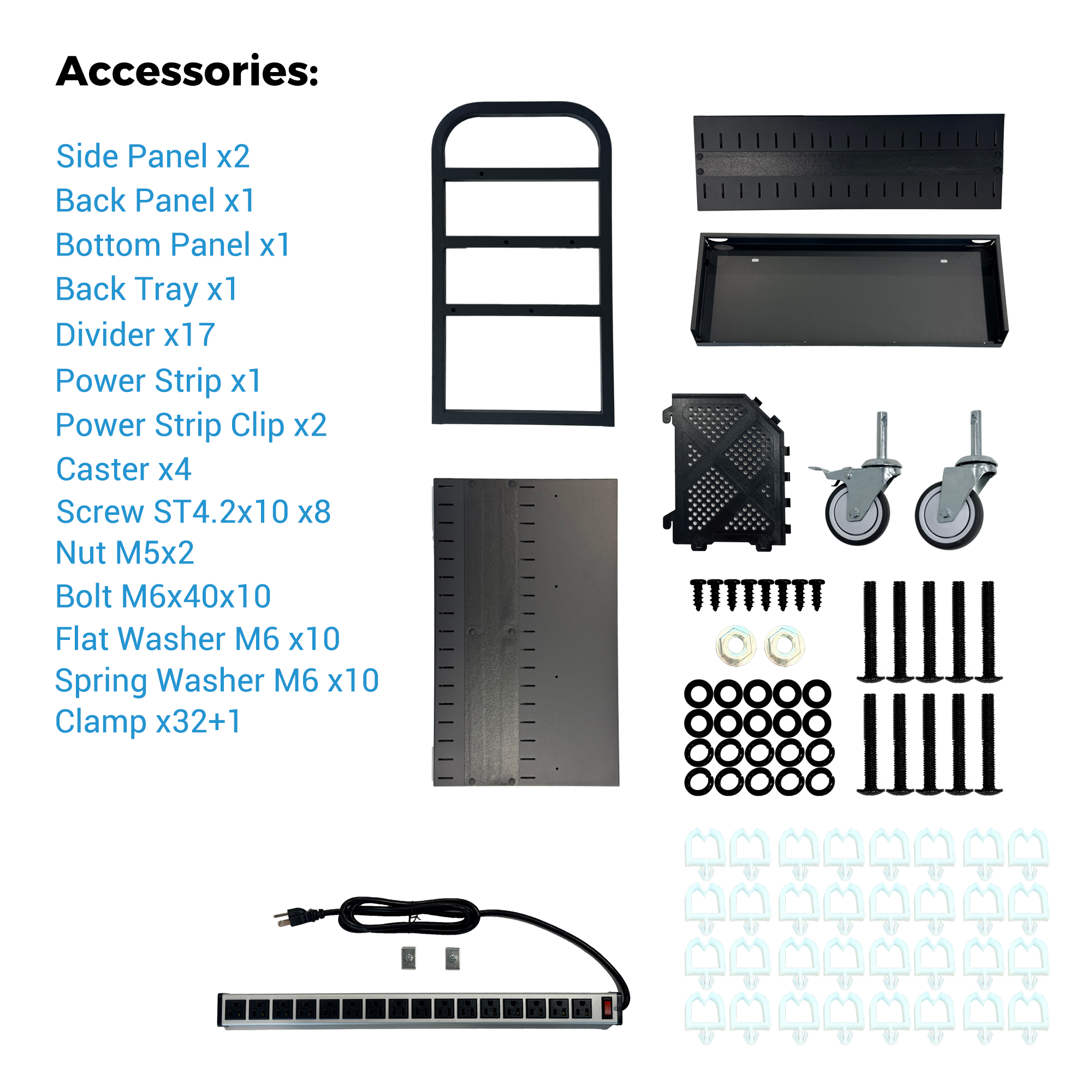 16-Device Mobile Open School Charging Cart Station for Ipads, Chromebooks, Tablets and Laptops Computer with Power Strip Included, Assembly Required