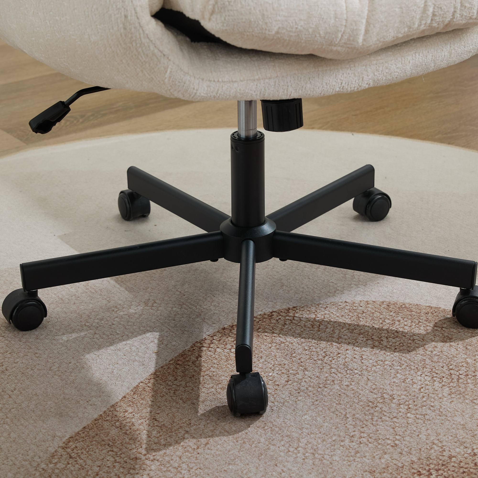 Chenille Swivel Office Chair, picture 3 of 5