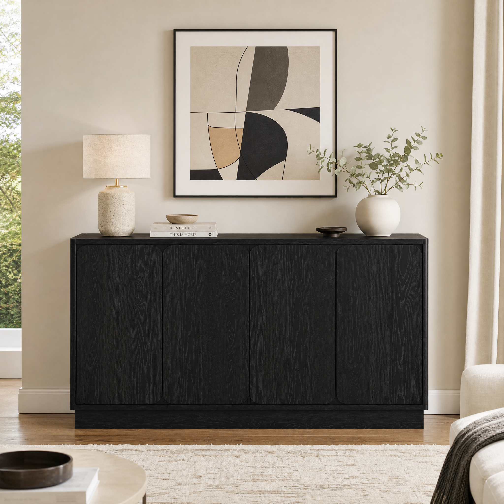 4-Door Sideboard Buffet Cabinet, picture 2 of 4