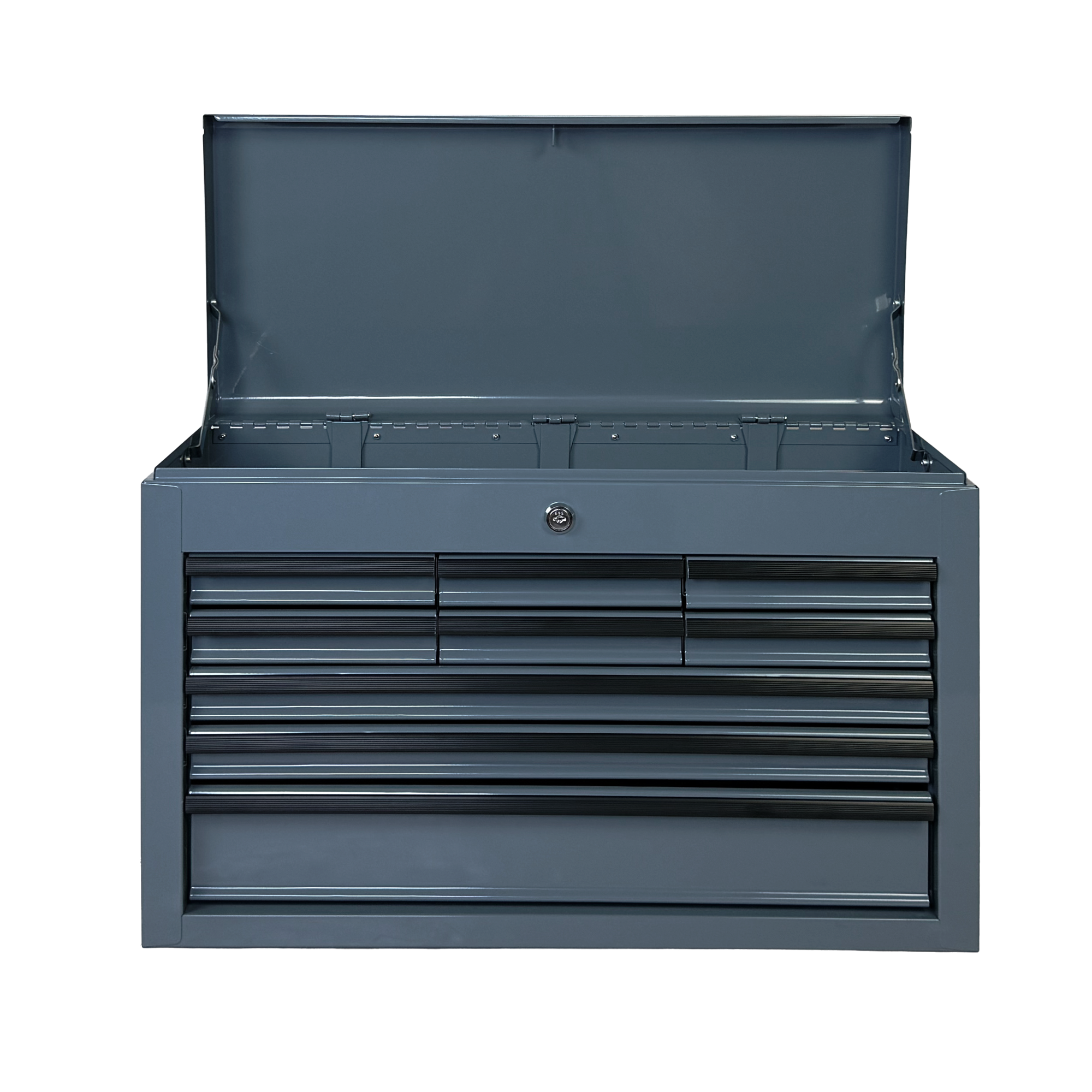 Heavy Duty Metal Tool Box, 24-inch, Portable Metal Tool Box with 9 Drawers, Small Tool Chest with EVA Liners, Ball Bearing Slide Drawers Locking & Powder Coated Finish, Multi-Function Tool Organizer — foto 14