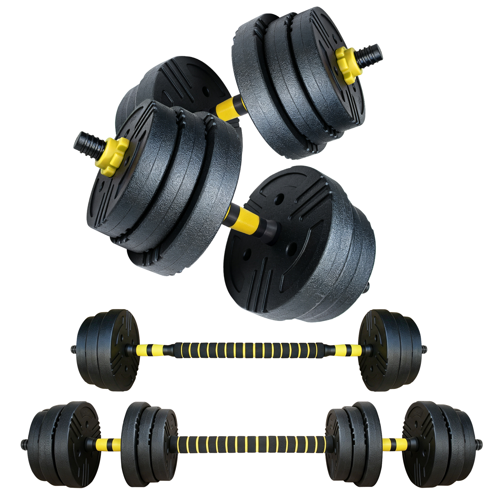 Adjustable Dumbbells, 45 Lbs Free Weight Set With Connector,