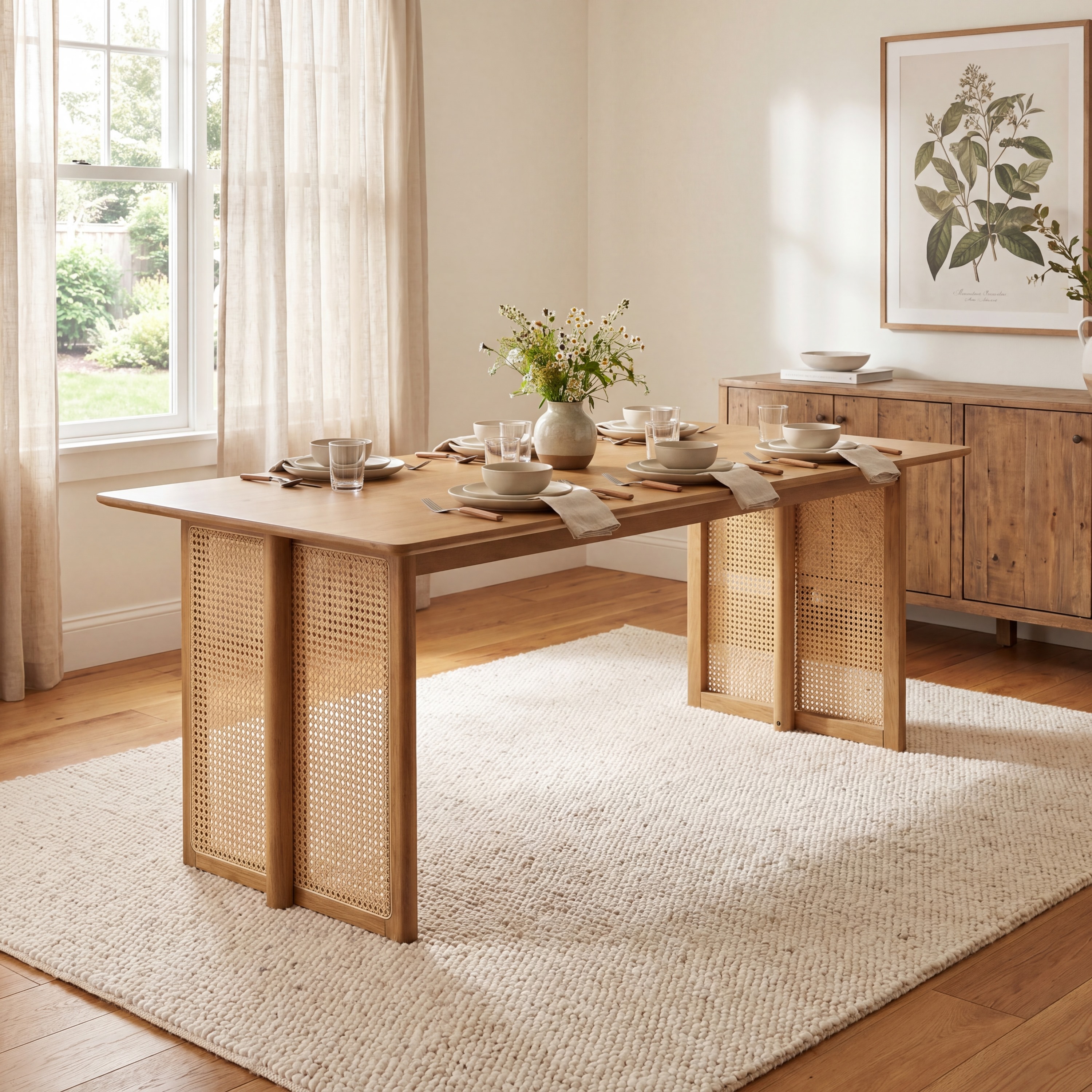 Rubber Wood Dining Table, picture 3 of 5