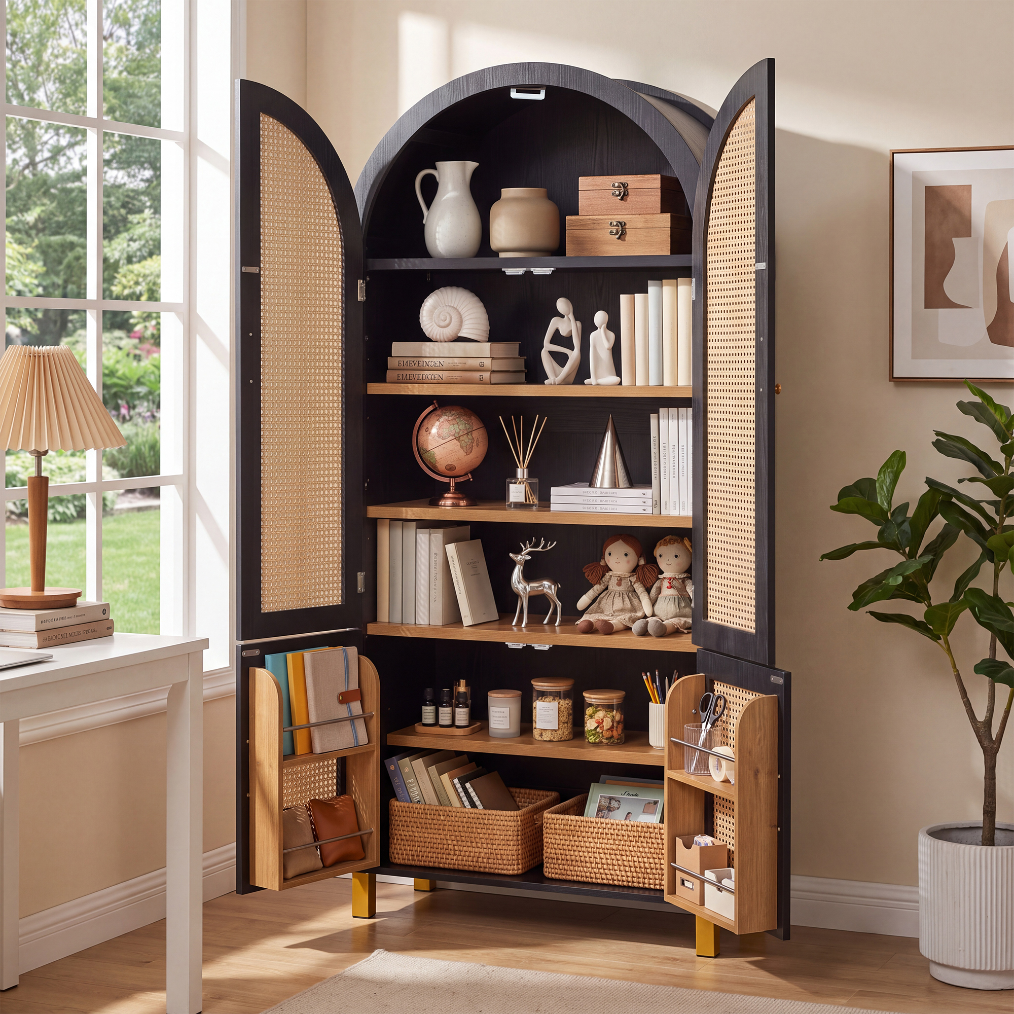 Tall Arched Storage Cabinet, picture 2 of 5