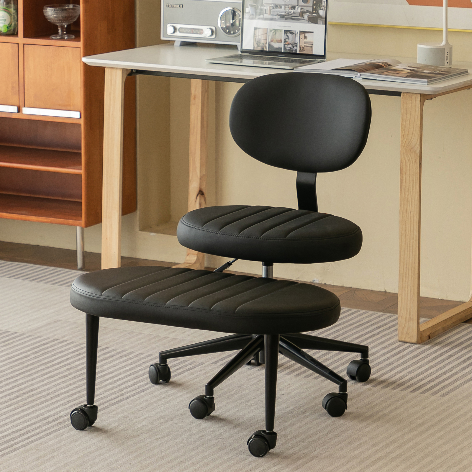 Ergonomic Office Chair Multi-Position Cross Legged Design