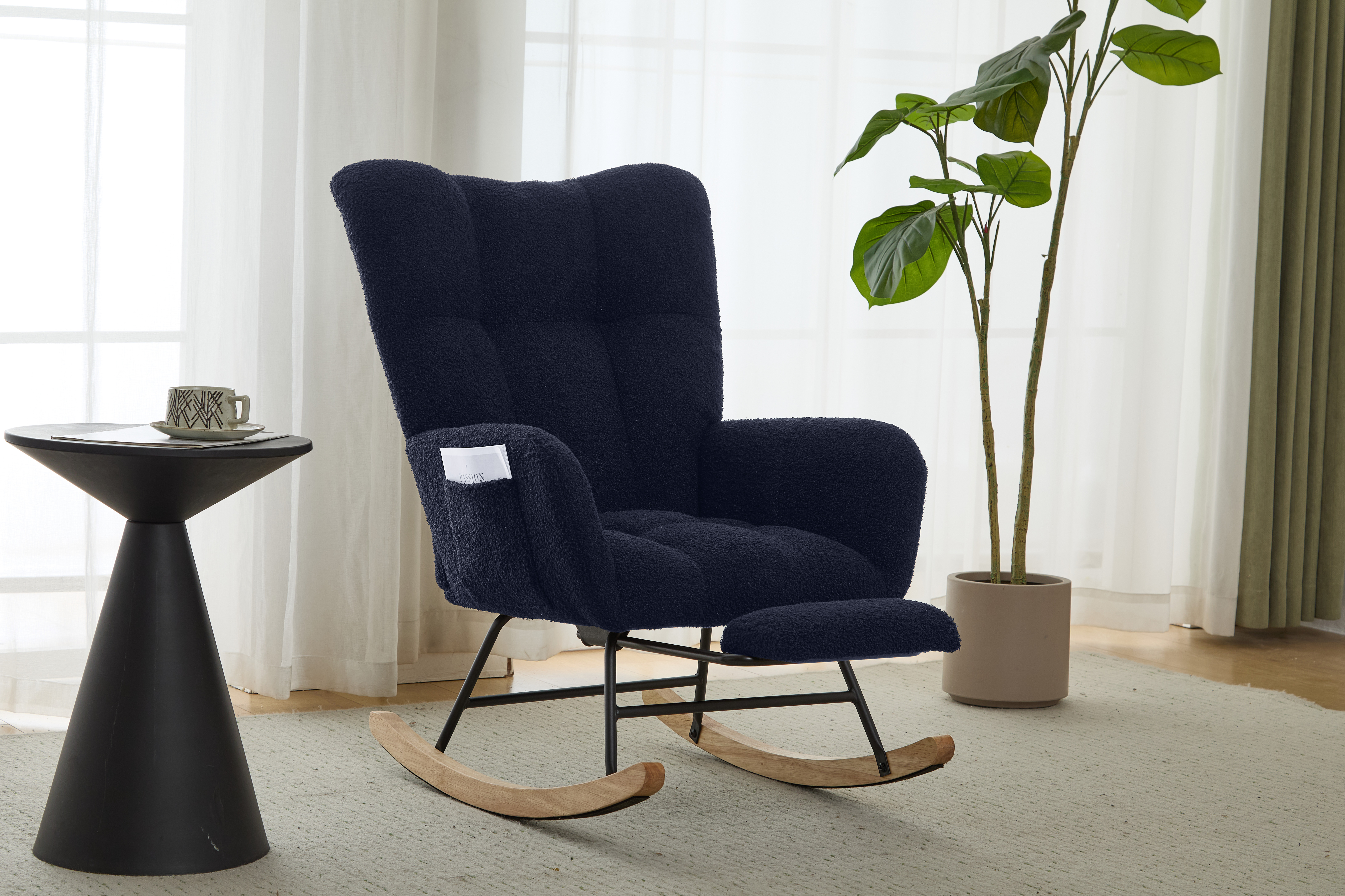 Teddy Fabric Glider Rocker, picture 2 of 5