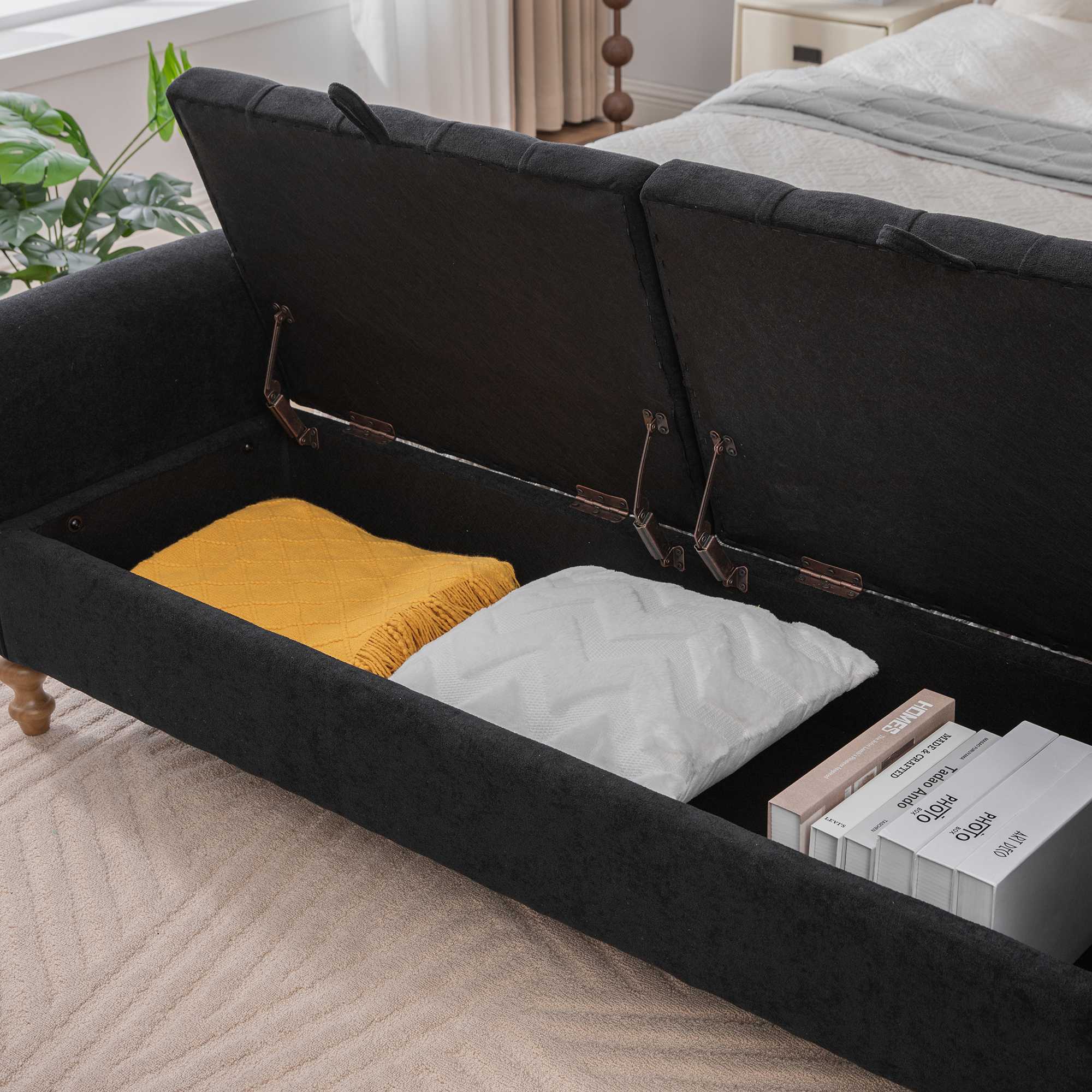 Upholstered Storage Bench, picture 3 of 5