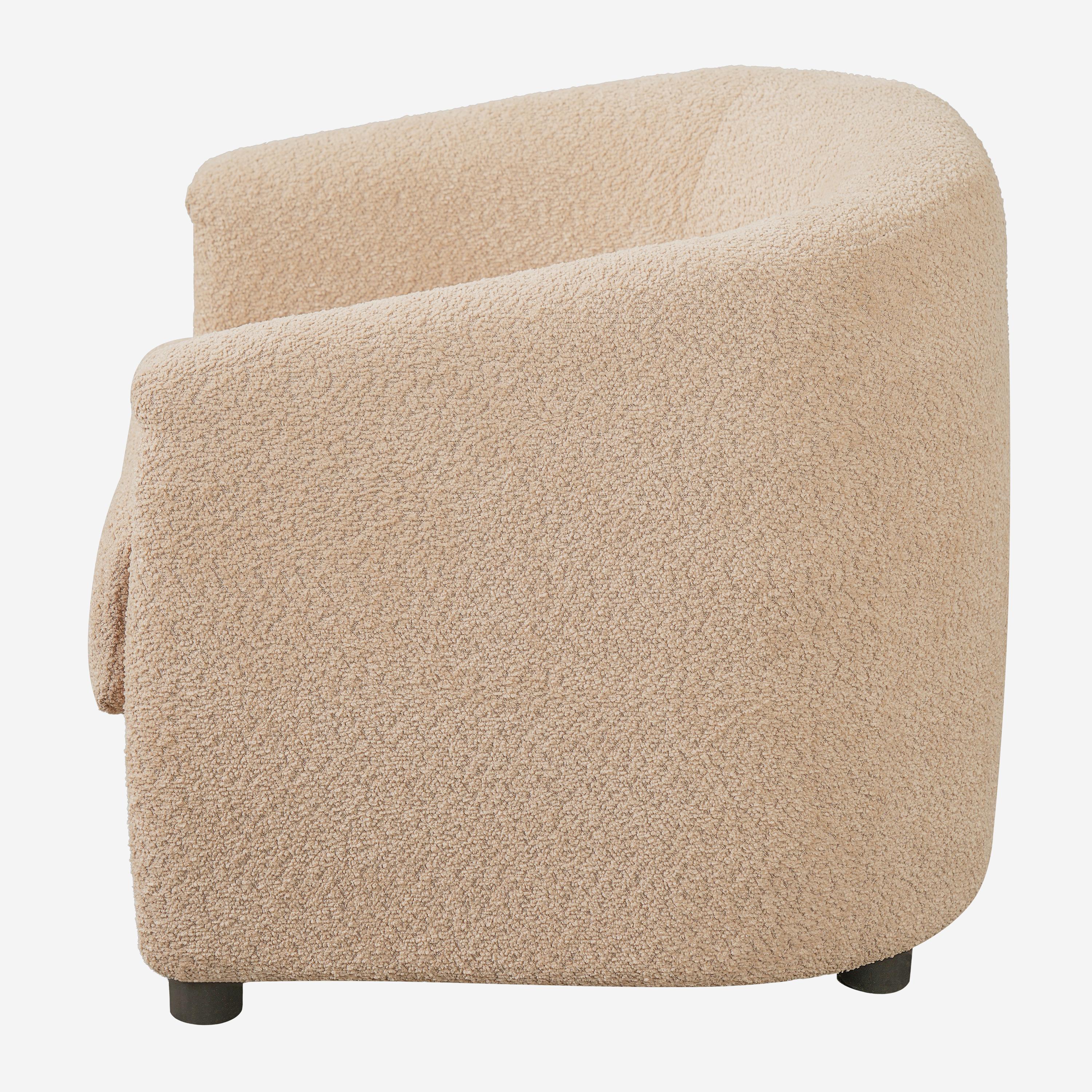 Teddy Fleece Barrel Accent Chair