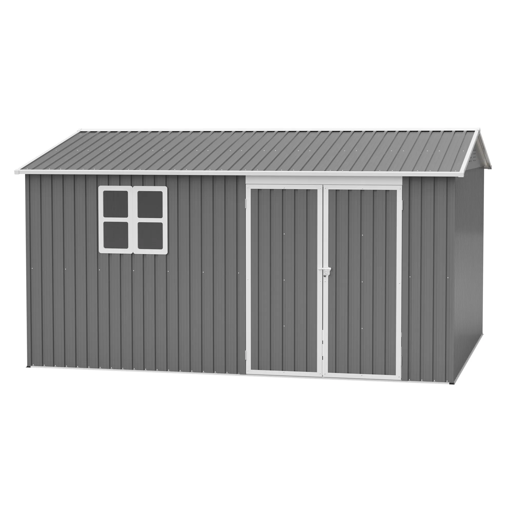 12x10 FT Outdoor Storage Shed Metal, Large