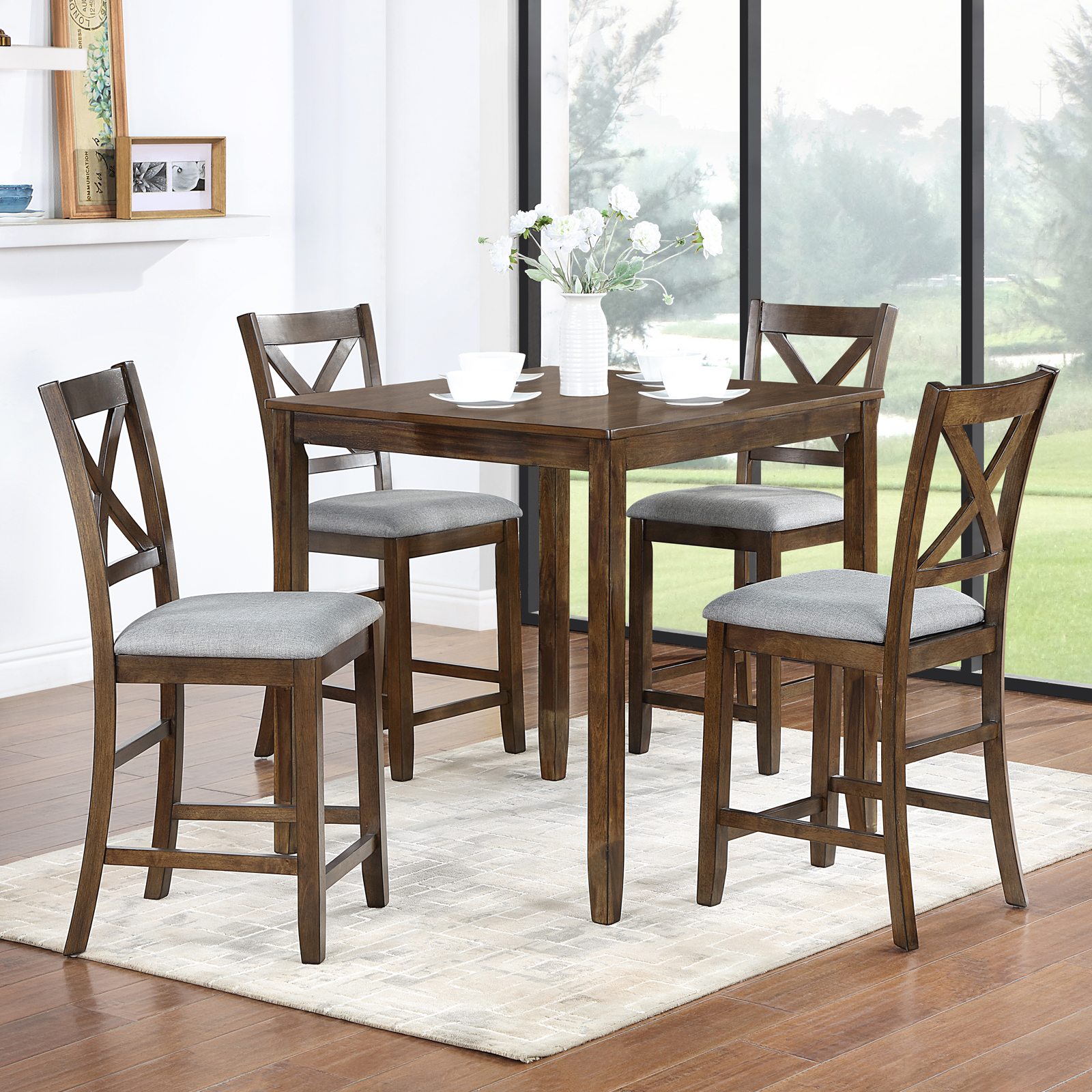5 Piece Counter Height Dining Set, picture 5 of 5