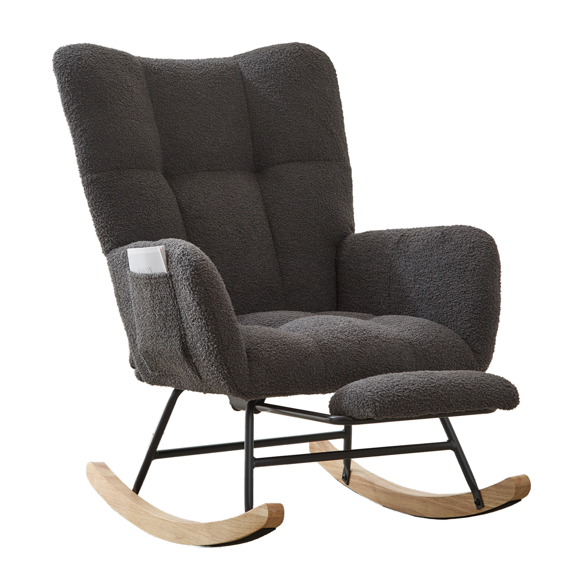 Teddy Fabric Glider Rocker, picture 2 of 5