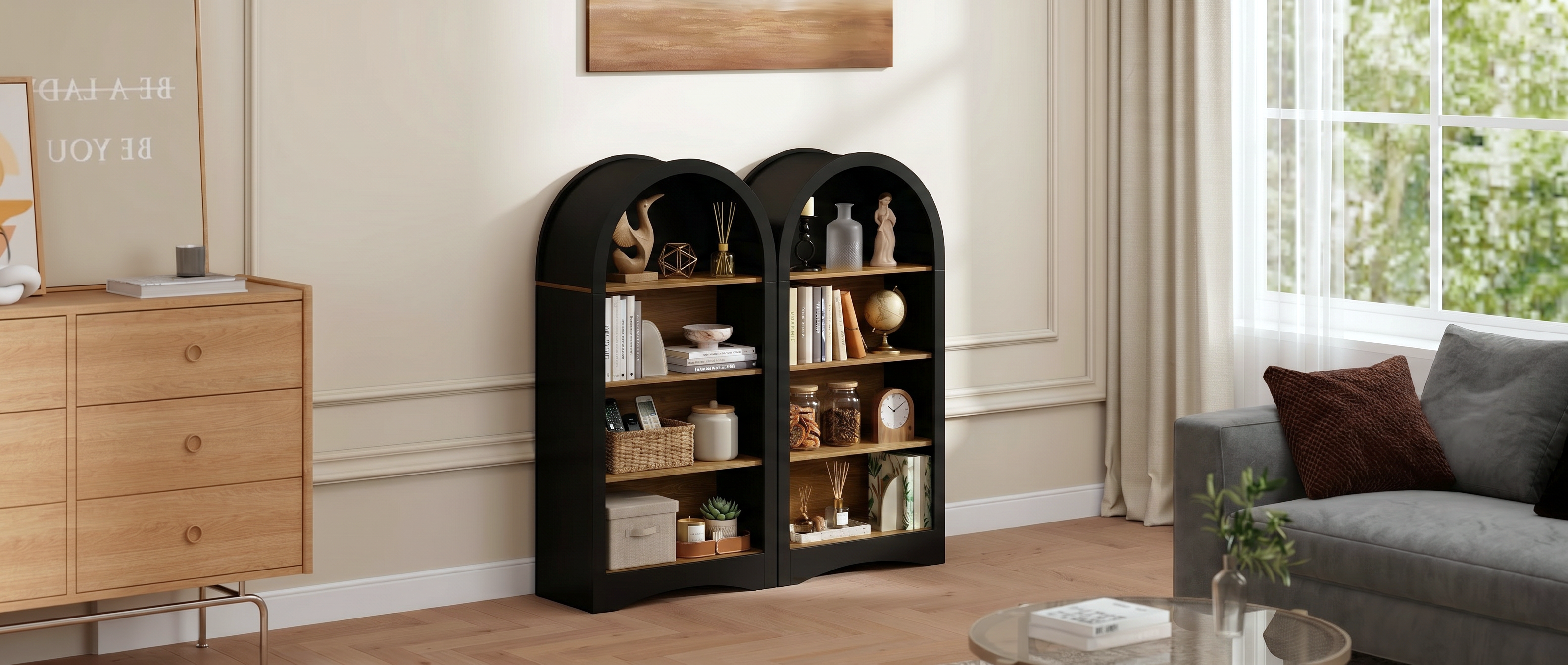 Arched 4-Tier Display Rack, picture 2 of 3
