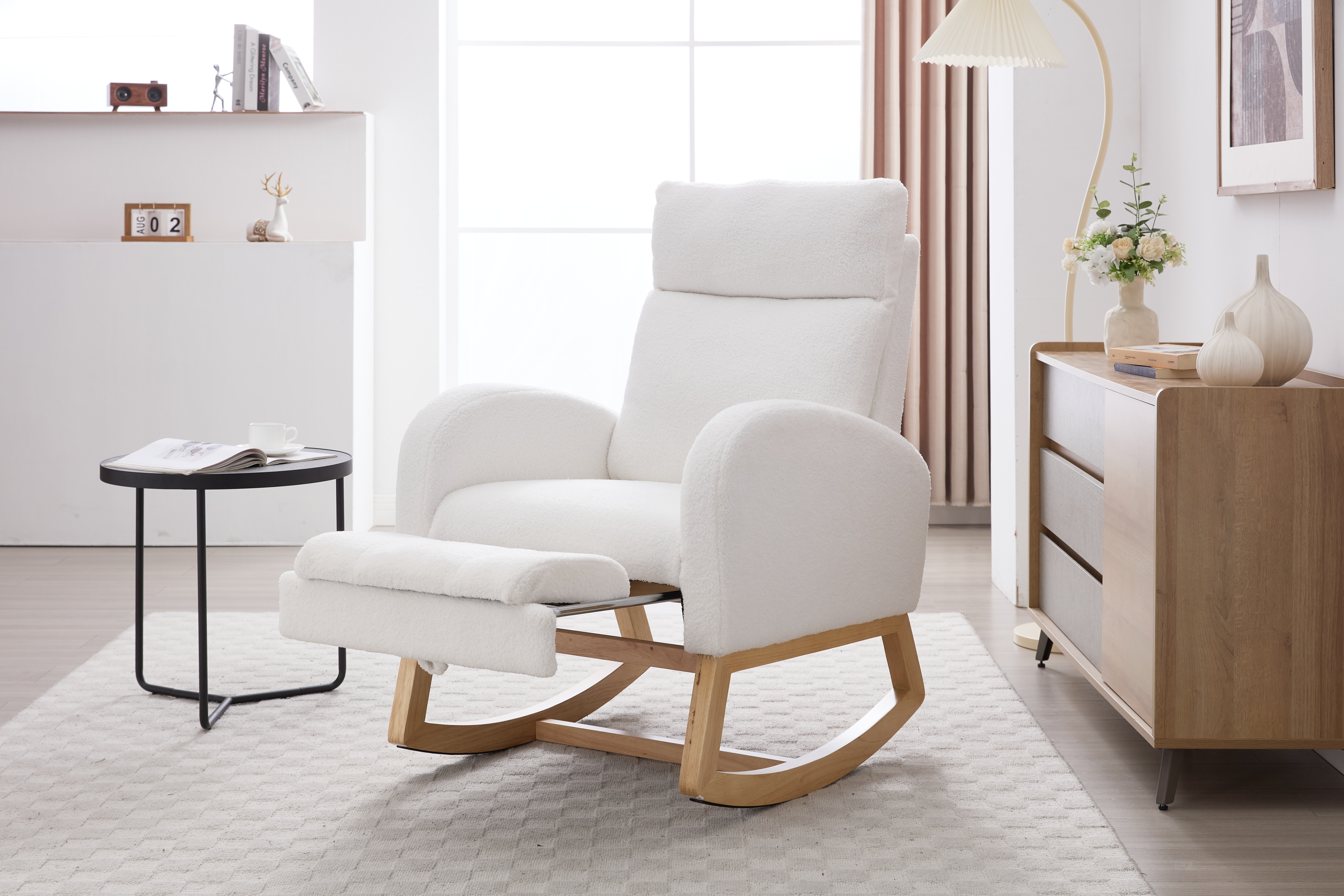 Teddy Fabric Rocking Chair, picture 3 of 5