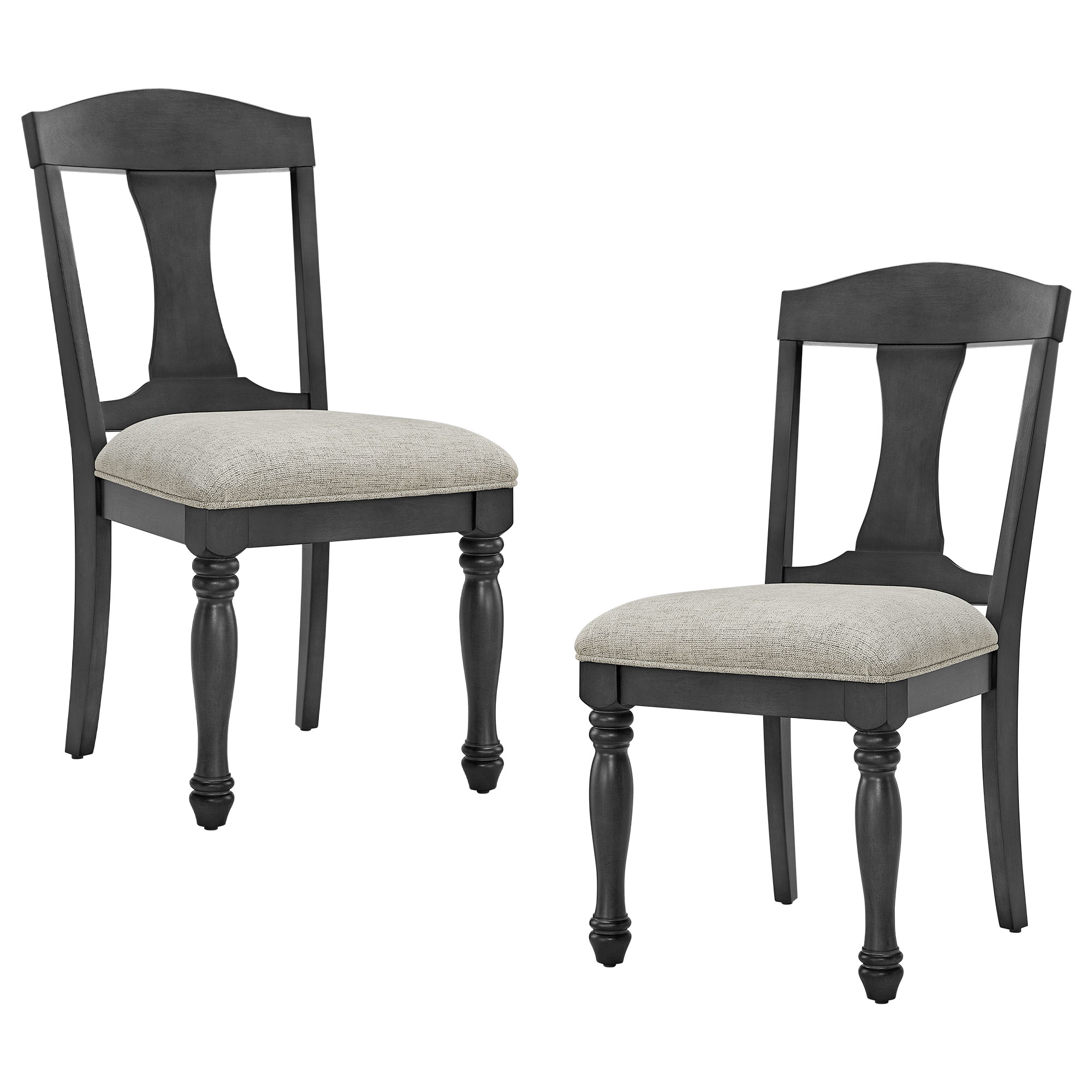 Wooden Frame Upholstered Dining Chairs set of 2,Mid Century Retro Chairs Comfor Kitchen Chairs for Living Room,Restaurant 3