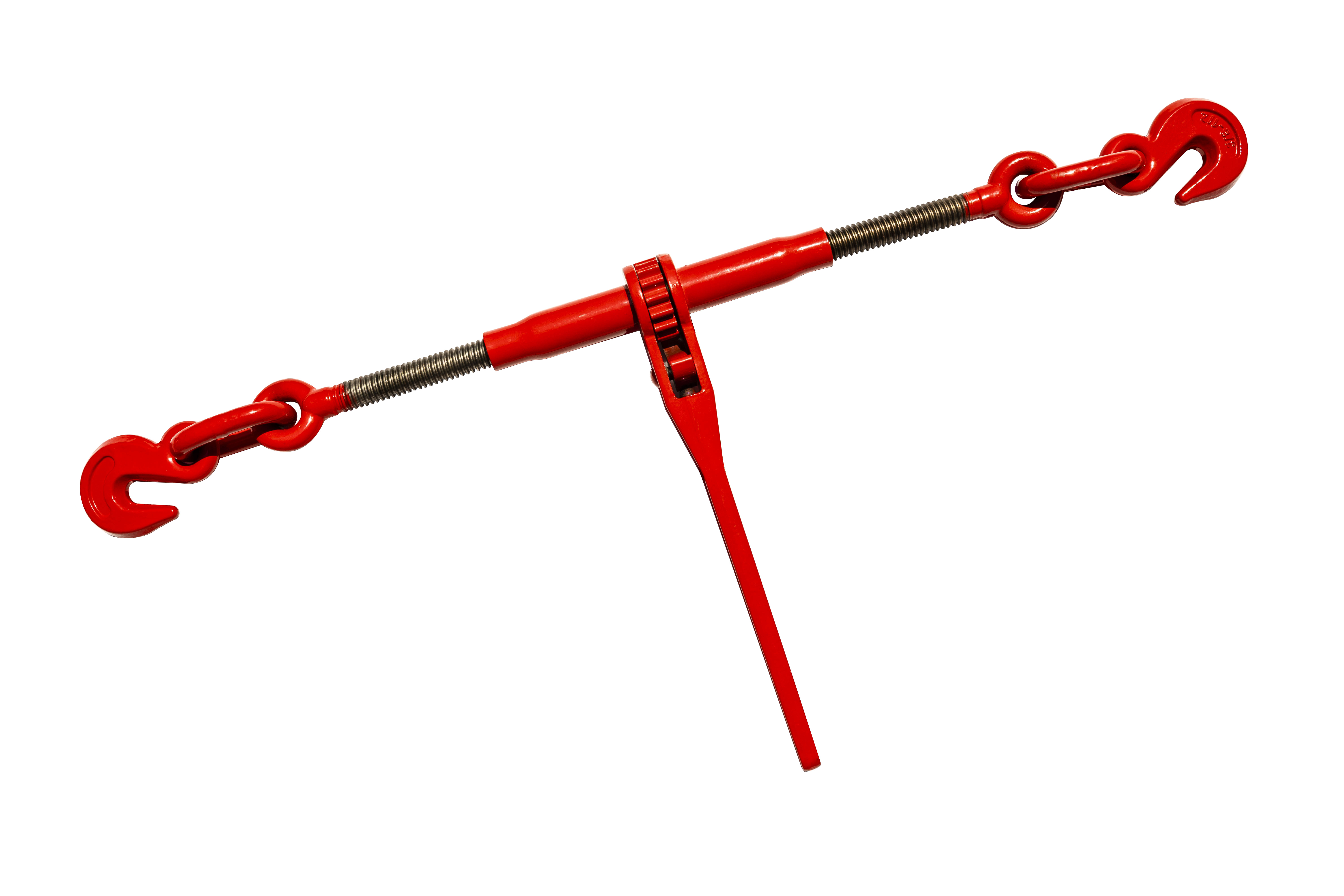 Ratchet tensioner with chain, cargo securing device - 3/8" G80 Tow Chain Bridle with Hooks, 14FT Heavy Duty Alloy Steel Recovery Chain Sling — foto 15