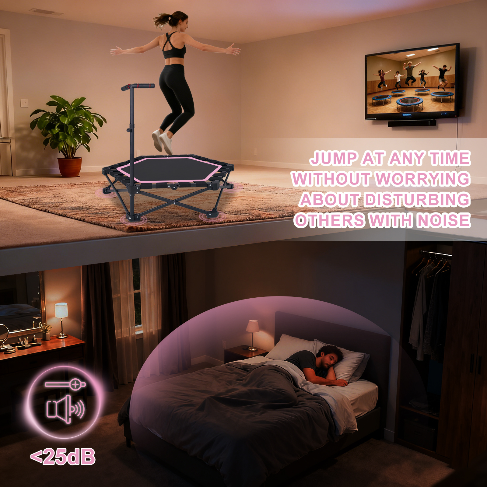 42" Foldable Mini Trampoline β One-step Fold & Open β photo 7