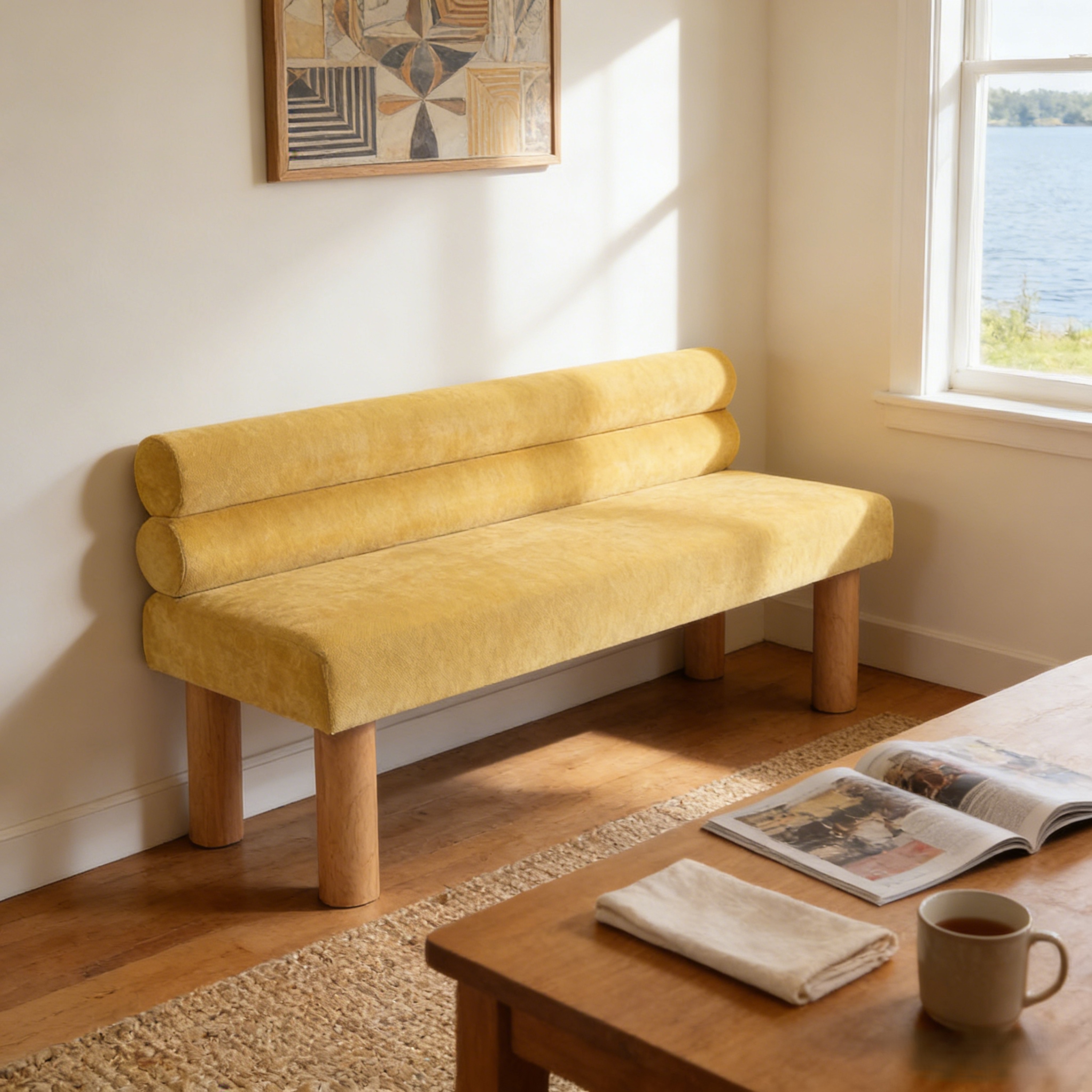 Upholstered Dining Bench, picture 5 of 5