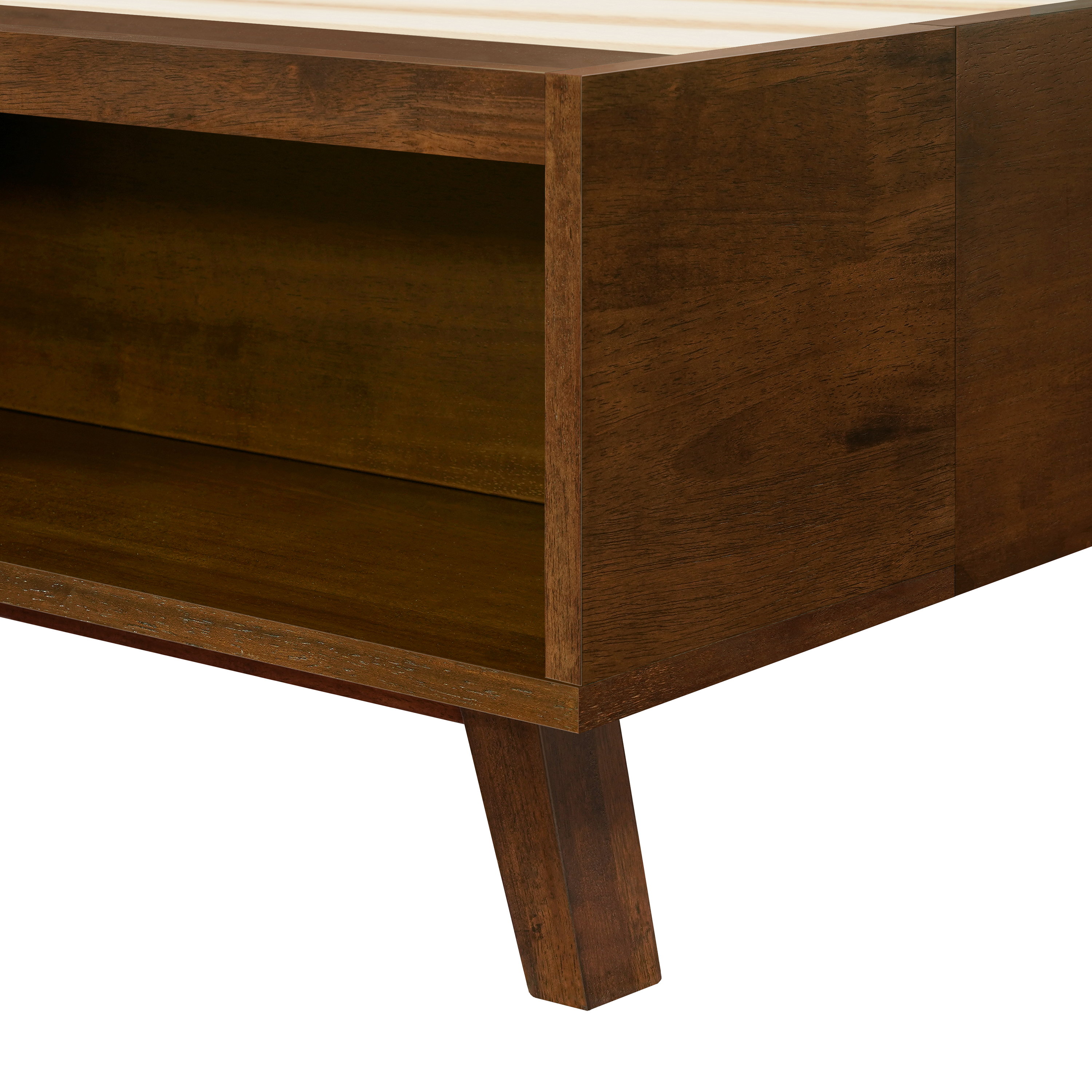 Walnut Platform Bed Frame, picture 4 of 5