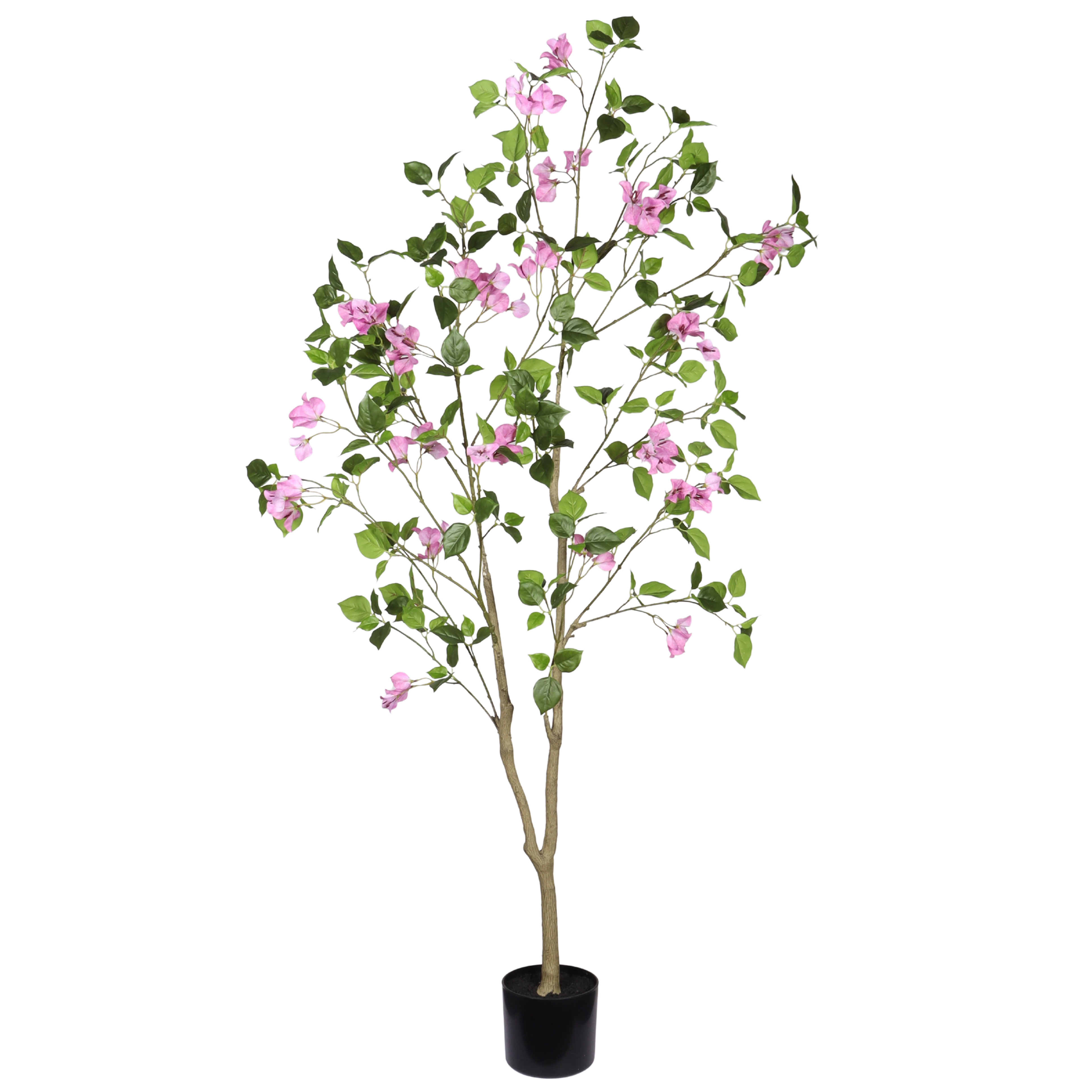 5FT Artificial Bougainvillea Tree with Black Plastic Pot, Realistic Fake Flowering Tree for Indoor Home Office Decor, Potted Faux Plant, 1pc/set — foto 8