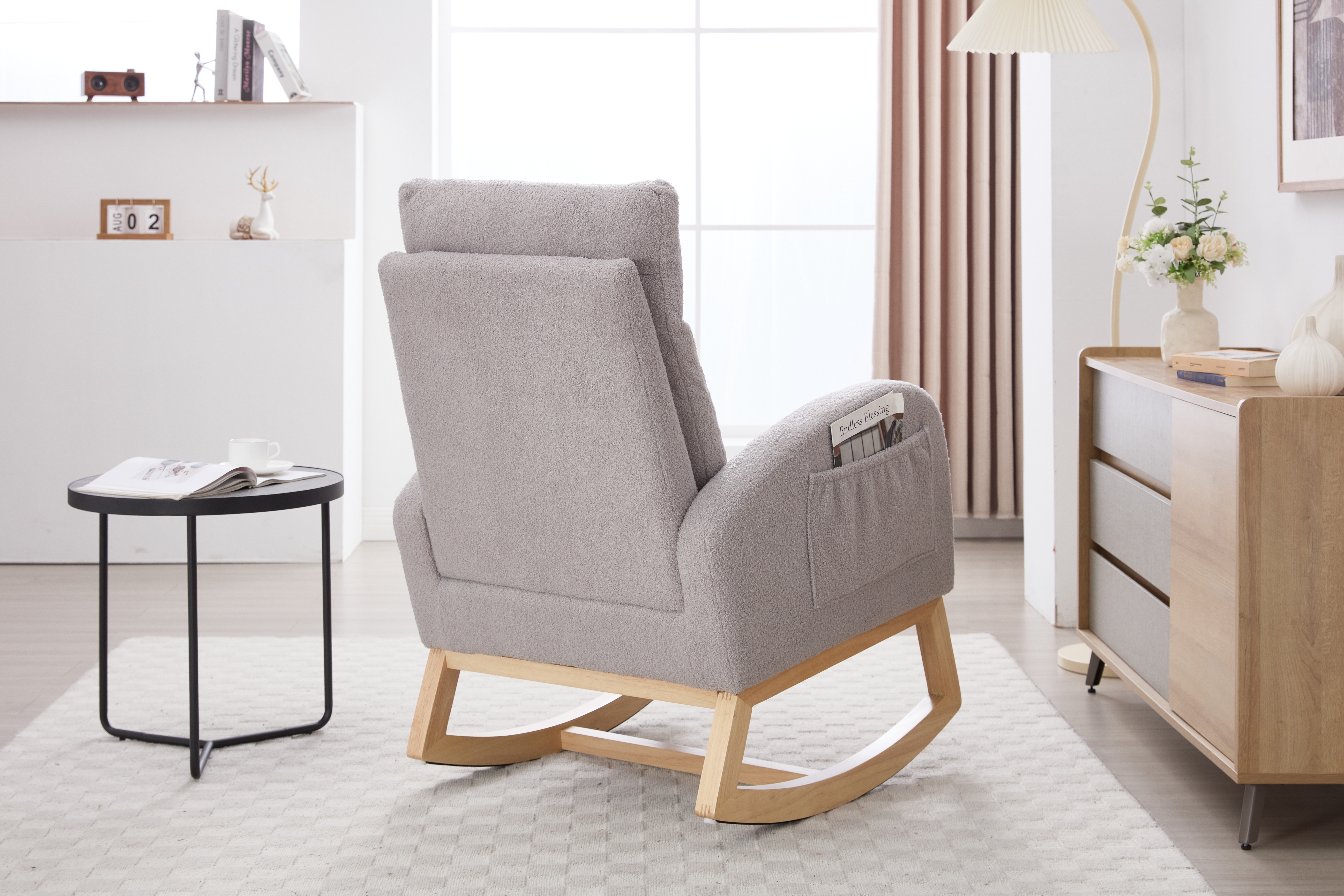 Teddy Fabric Rocking Chair, picture 3 of 4