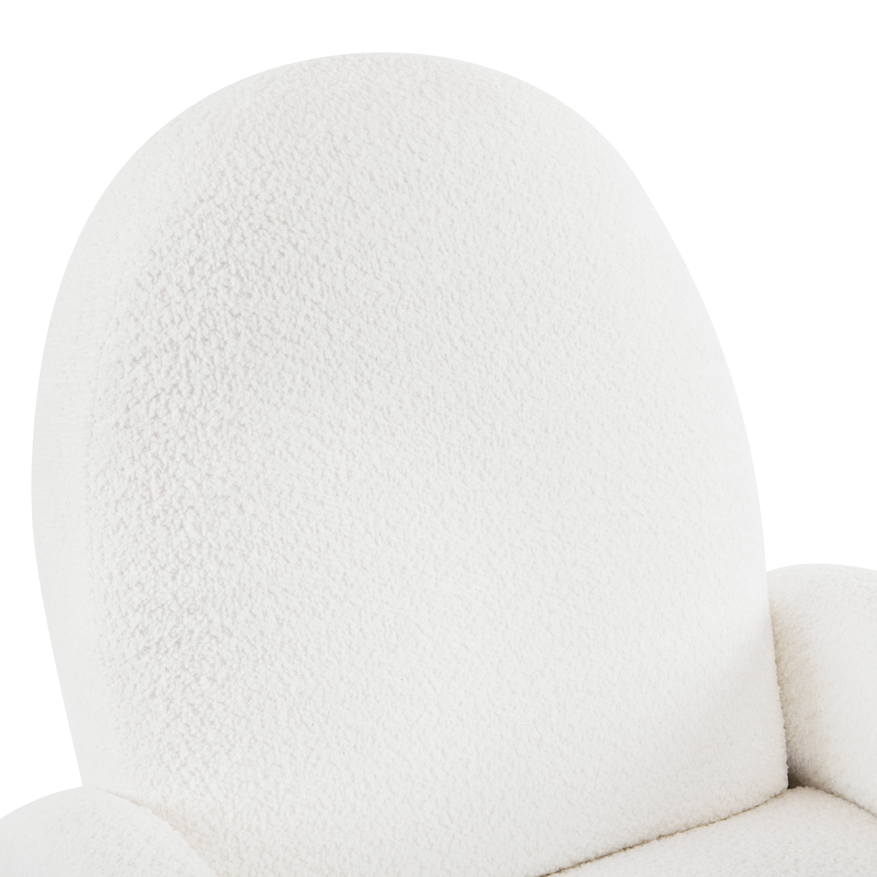 Boucle Swivel Glider Recliner Chair, picture 3 of 4