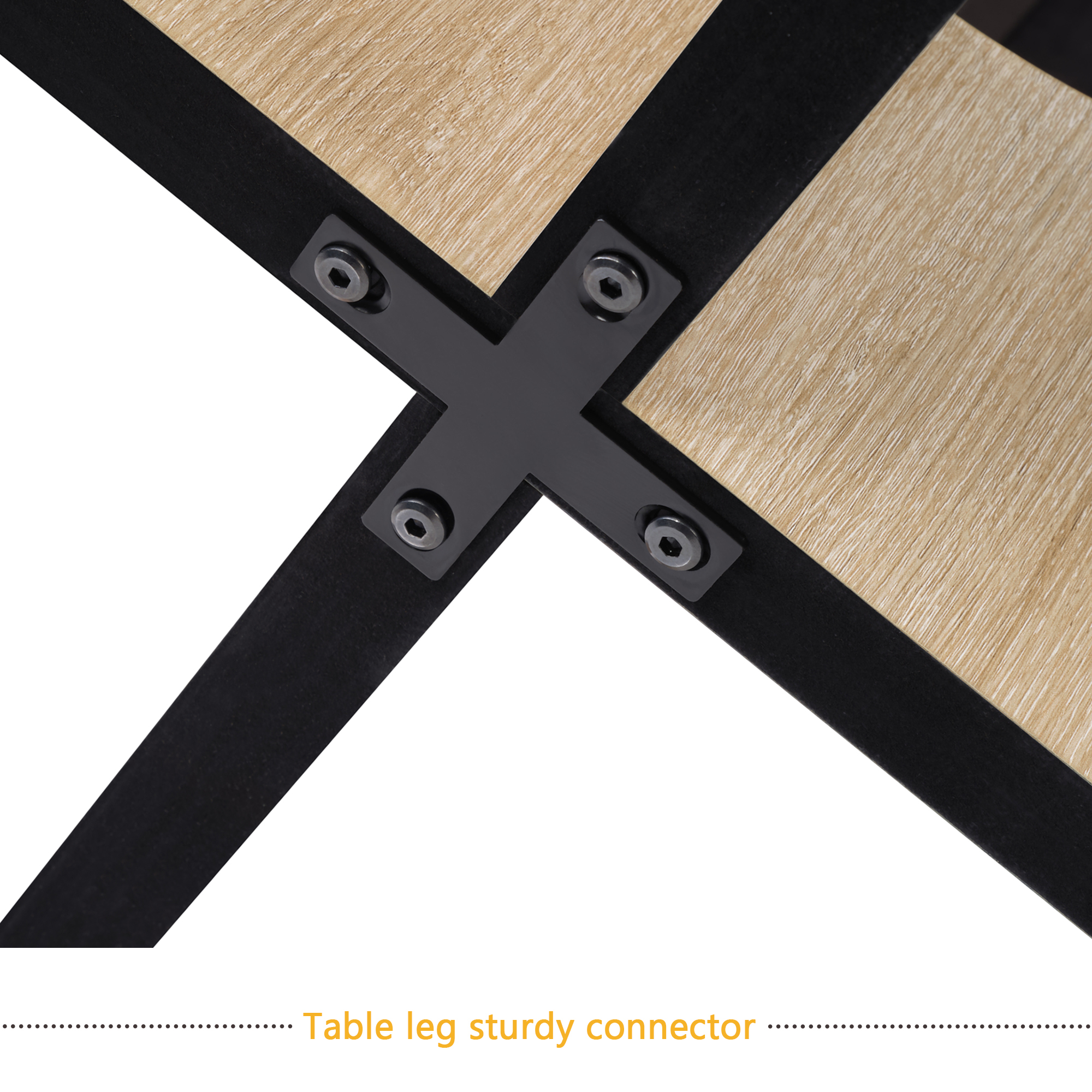 Modern Round Dining Table for 4, Farmhouse 47.3 inch Round Dining Table for Kitchen, Dining Room, Living Room, Light Oak 2