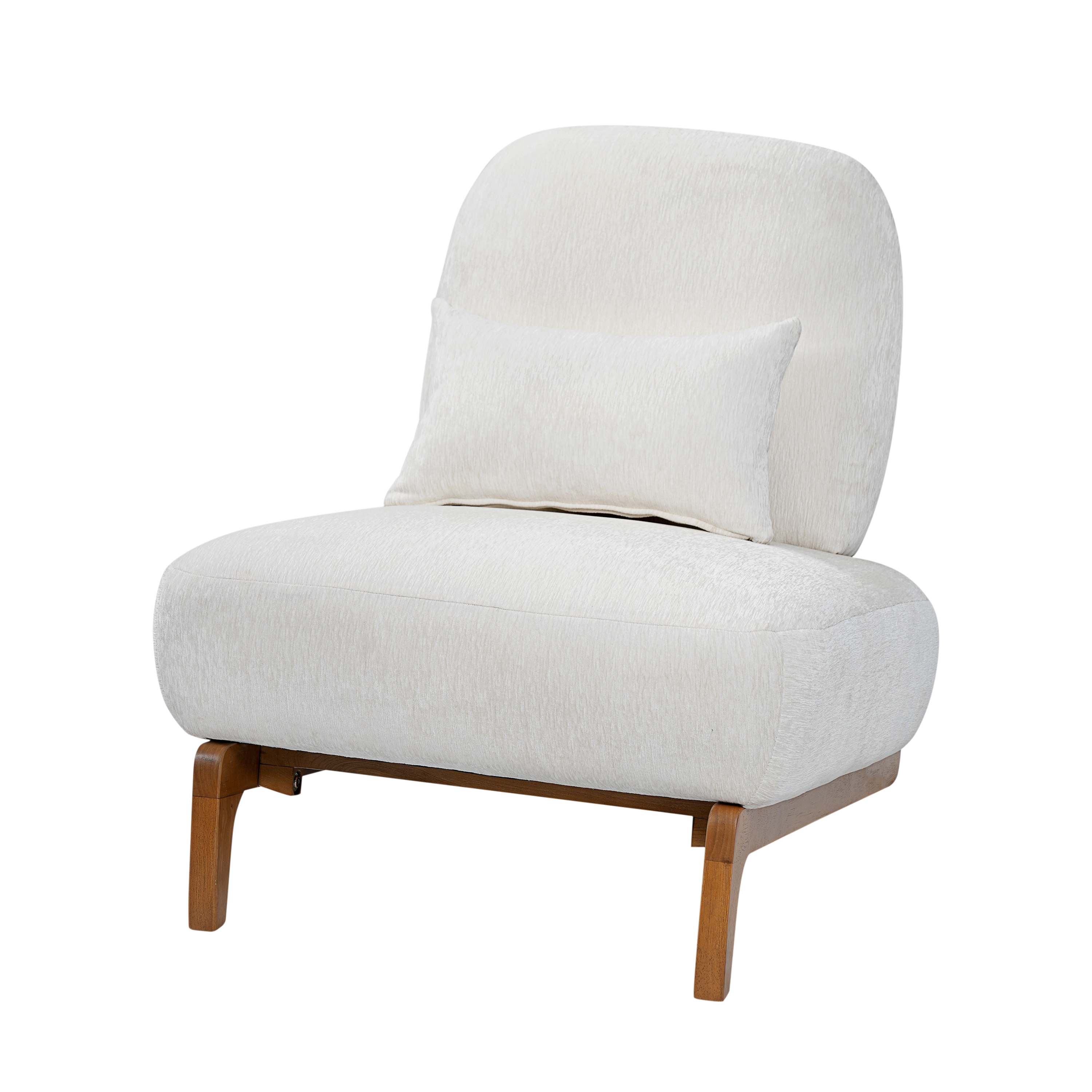 Linen Upholstered Slipper Chair, picture 2 of 5