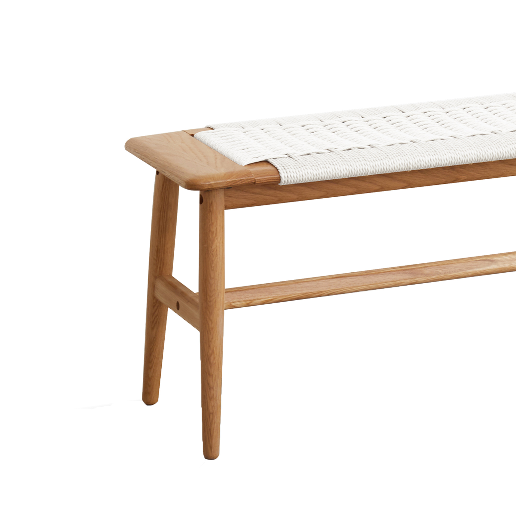 Oak Wood Dining Bench, picture 3 of 5