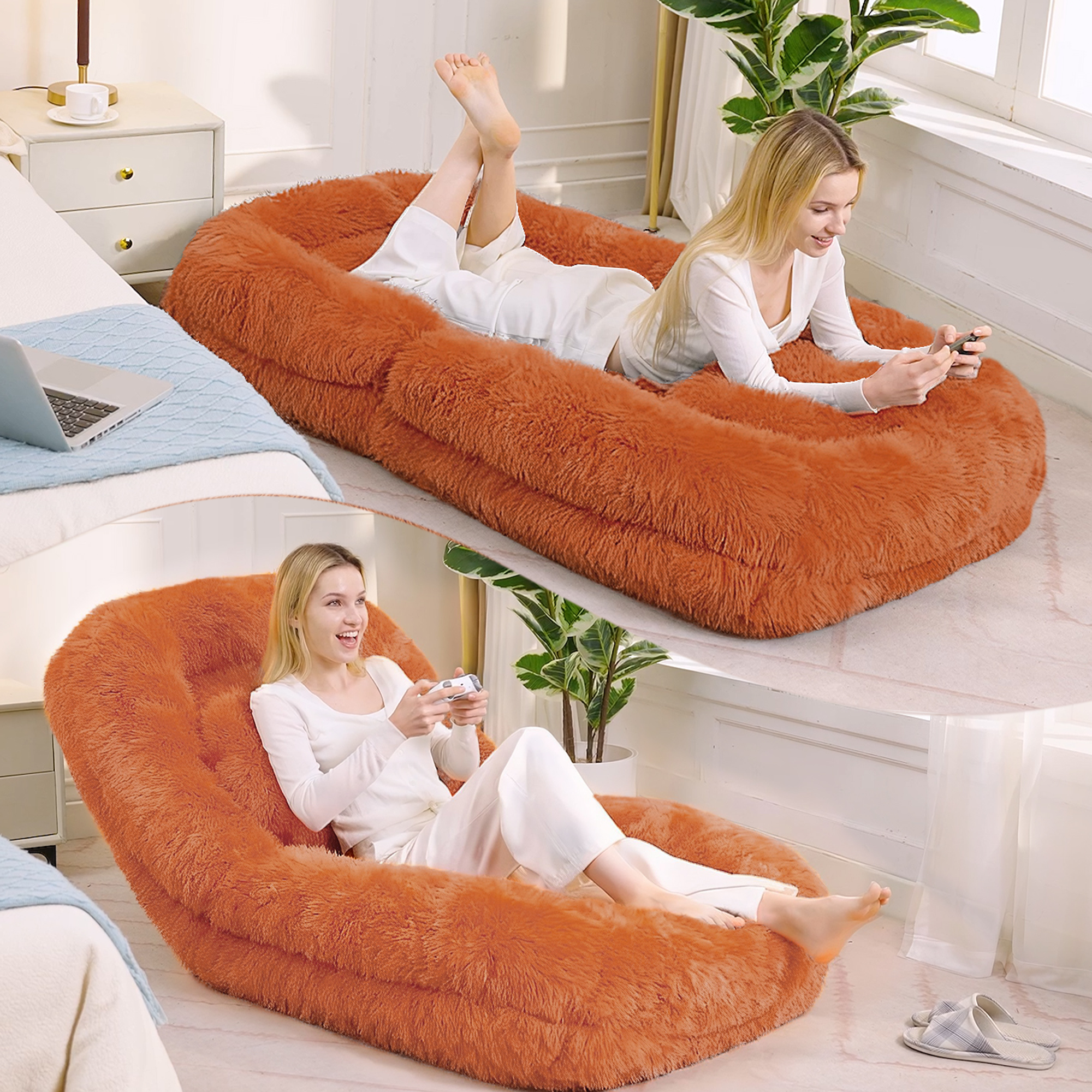 ARRIVED VIDEO PROVIDED Human Dog Bed Lazy