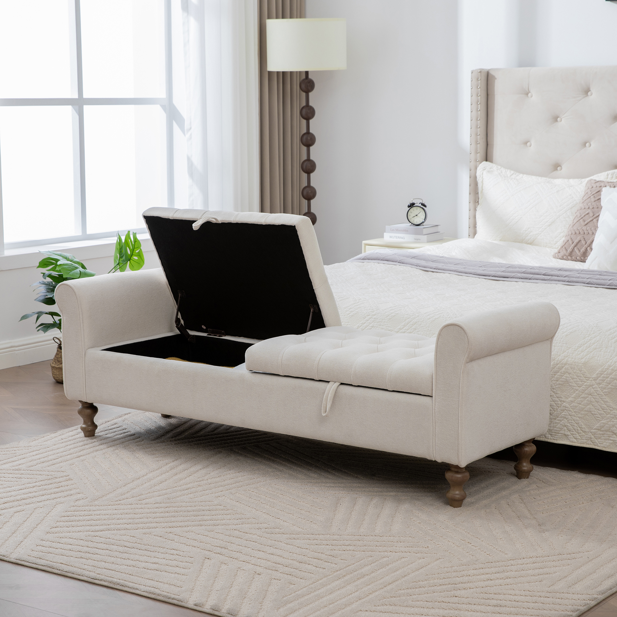 Upholstered Storage Bench, picture 3 of 5