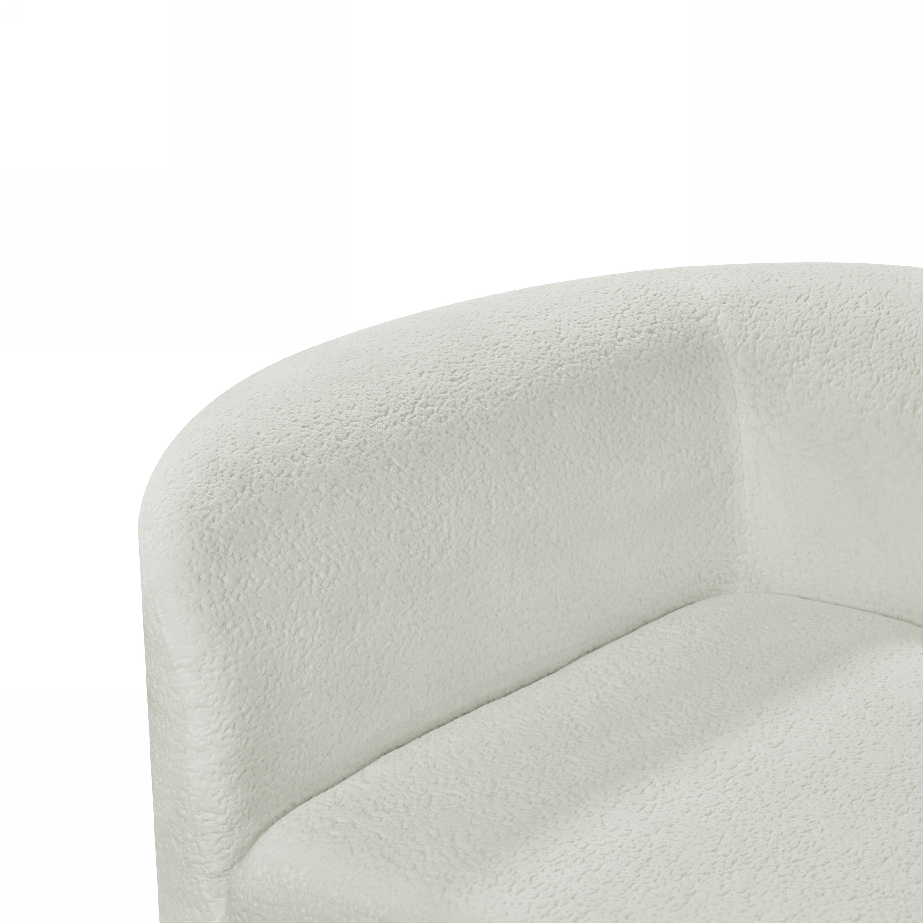116" Modern Curved Sectional Sofa with High-Density Fully Compressed Sponge and Chaise Lounge, Pearl Upholstery, 2-Piece Set, Fully Assembled Right Hand Facing, Perfect for Living Room, Lounge — foto 2