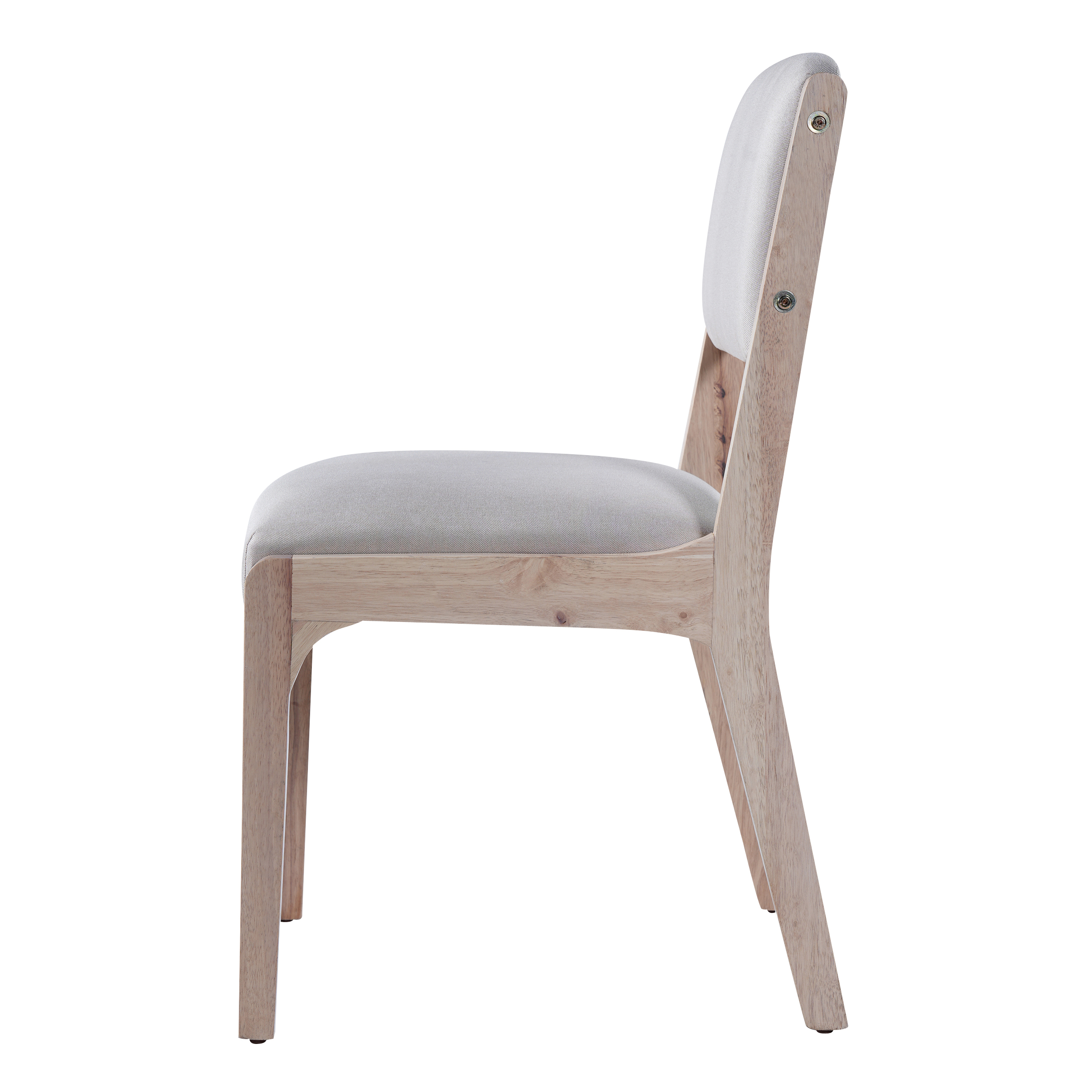 Wood Dining Chairs Set of 2, Modern Farmhouse Accent Chairs with Solid Wood Legs and Padded Seat, Modern Linen Kitchen & Dining Chairs Side Chairs for Dining Room, Beige — foto 8