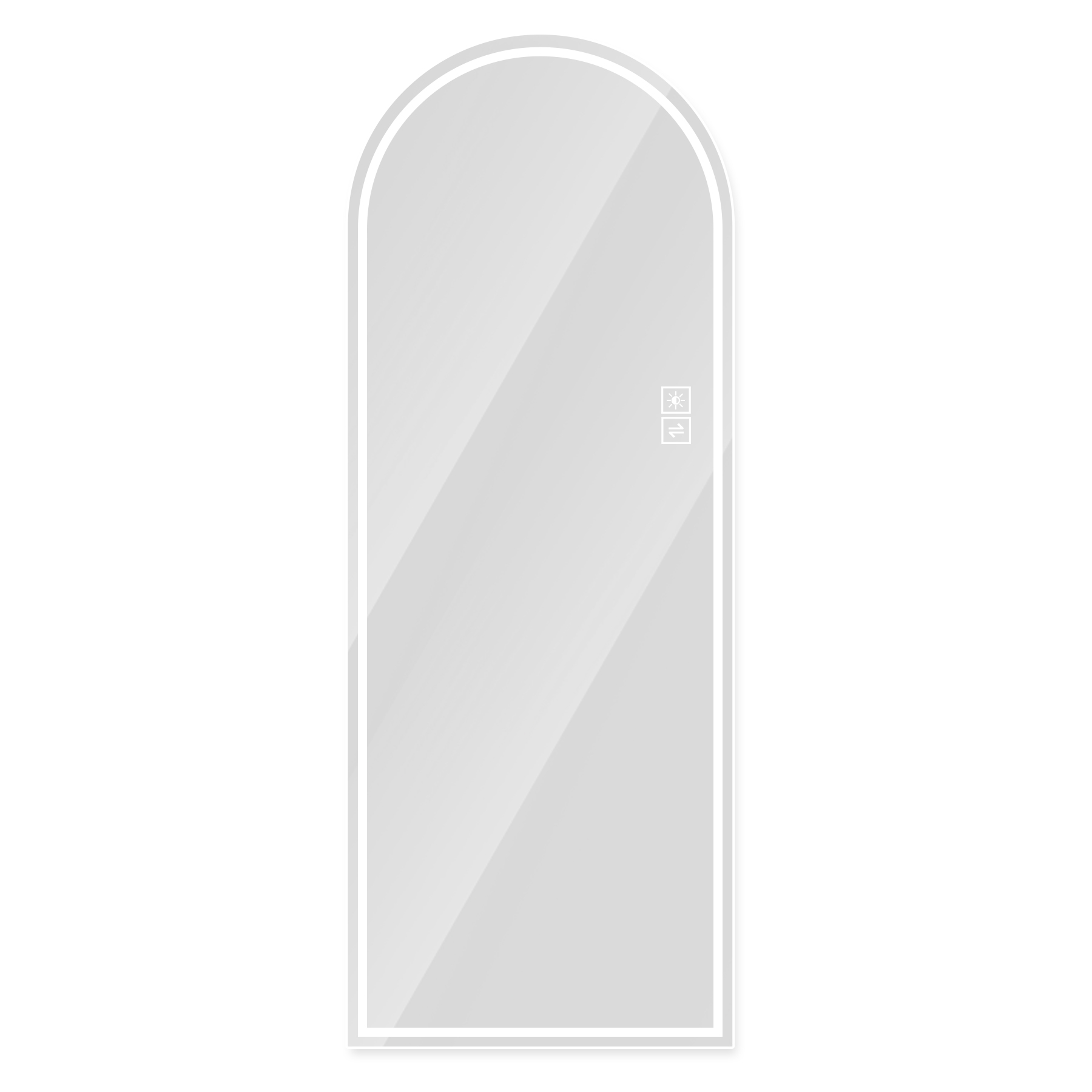 65" x 21"  Arch LED Bathroom Mirror - Dimmable Wall Mount Vanity Mirror with Anti-Fog, Shatterproof Glass, Tri-Color Lighting for Makeup Studio & Home Gym — foto 8